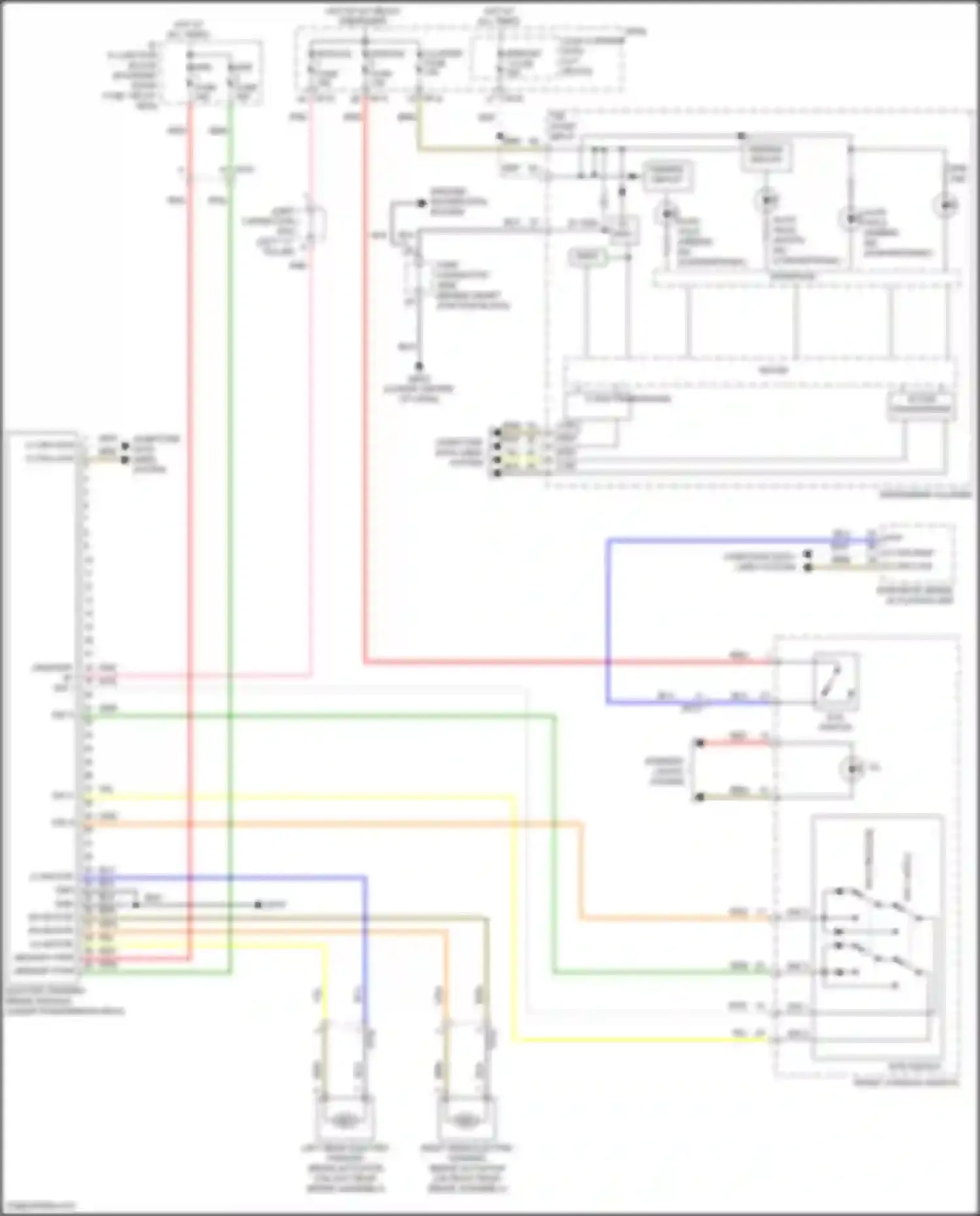 Wiring diagram front console switch for Hyundai Sonata VII facelift (2017-2019) (15 of 24)