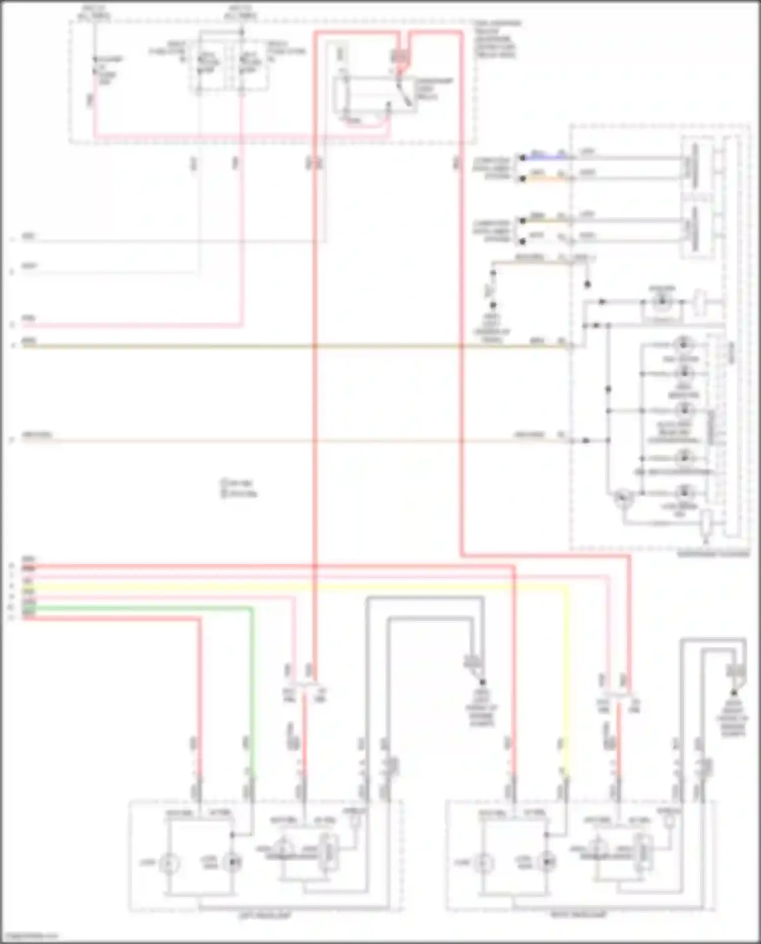 Wiring diagram headlamp high relay for Hyundai Sonata VII facelift (2017-2019) (3 of 5)
