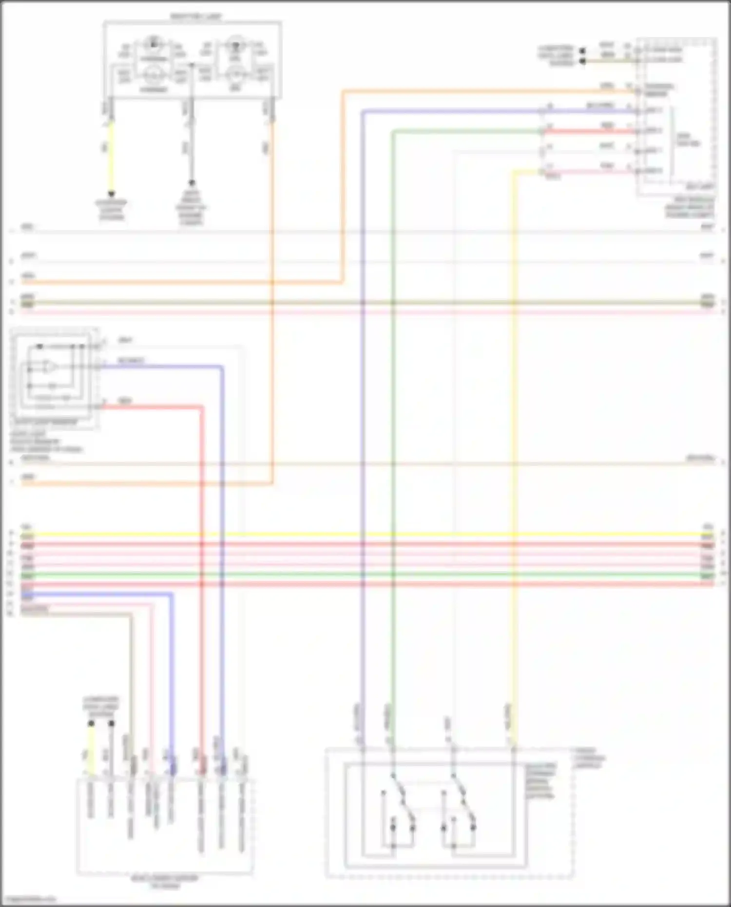 Wiring diagram high sw input for Hyundai Sonata VII facelift (2017-2019) (1 of 3)