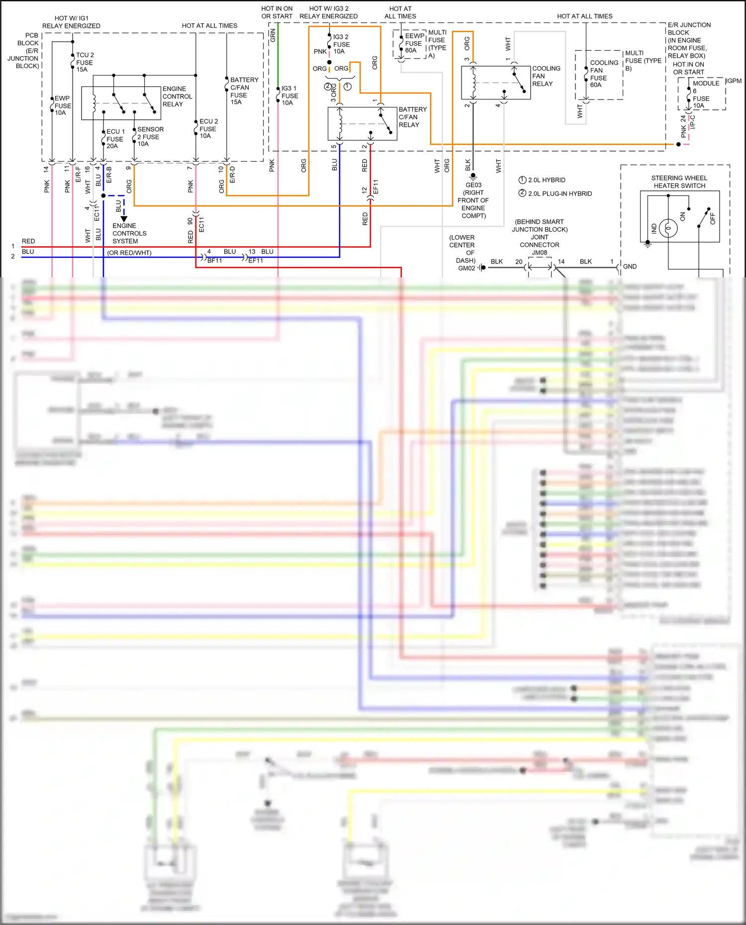 Wiring diagram interlock gnd for Hyundai Sonata VII facelift (2017-2019) (1 of 3)