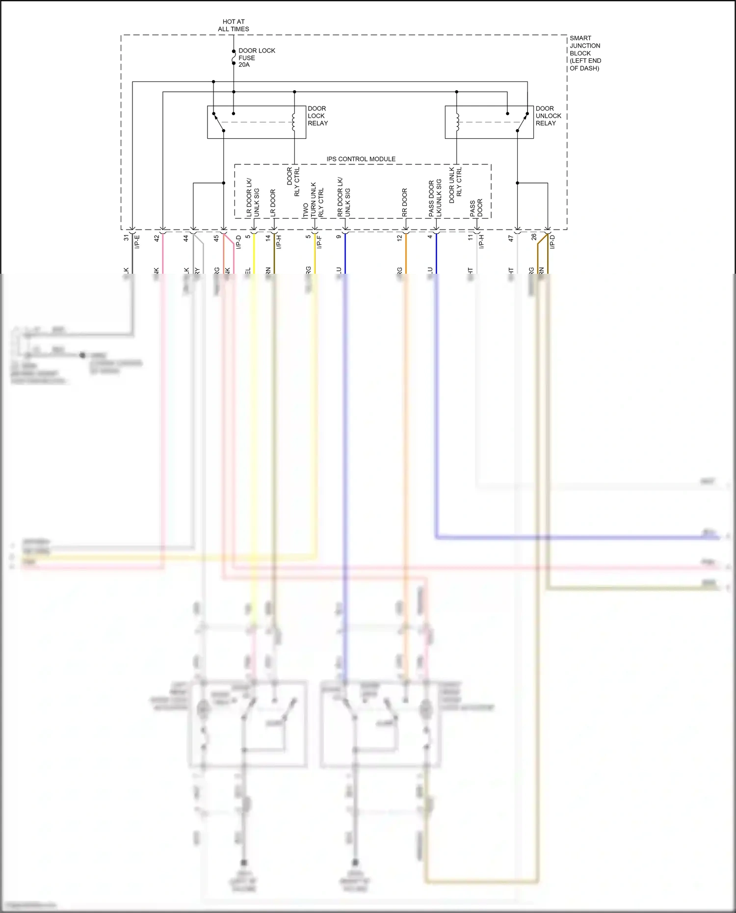 Wiring diagram i/p-e for Hyundai Sonata VII facelift (2017-2019) (73 of 121)