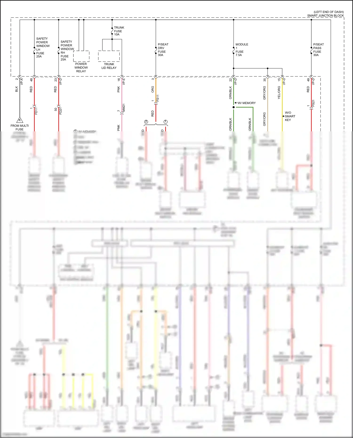Wiring diagram i/p-e for Hyundai Sonata VII facelift (2017-2019) (57 of 121)