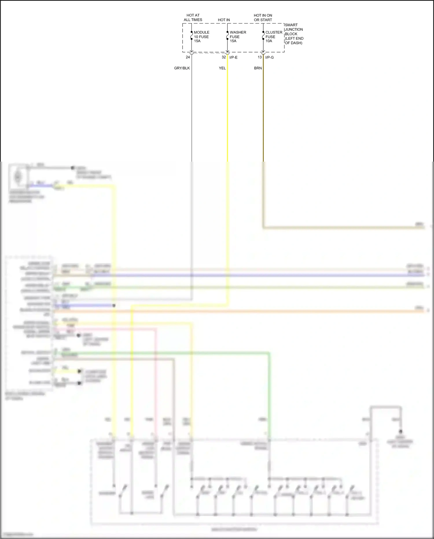 Wiring diagram i/p-e for Hyundai Sonata VII facelift (2017-2019) (69 of 121)