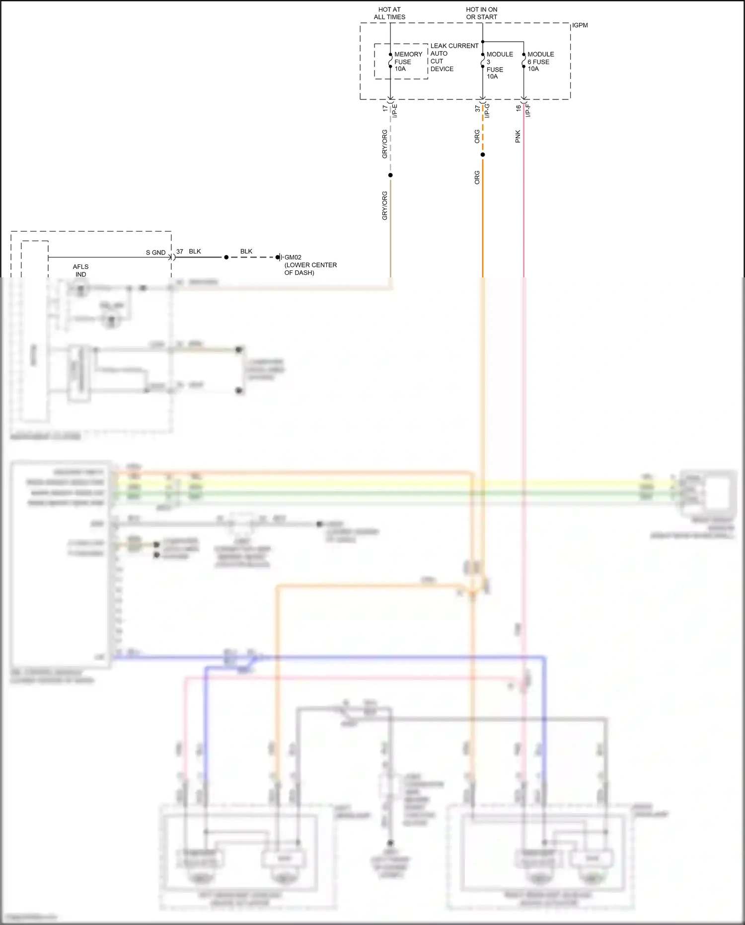 Wiring diagram i/p-e for Hyundai Sonata VII facelift (2017-2019) (22 of 121)