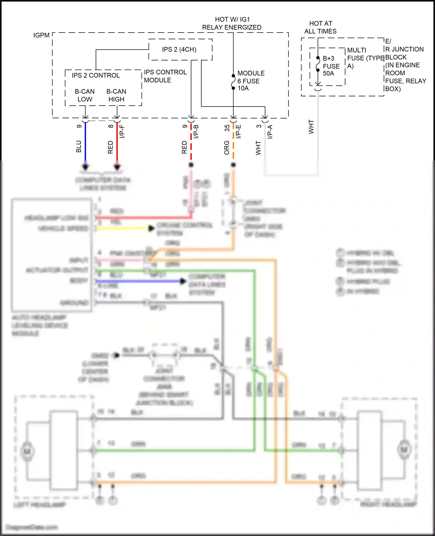 Wiring diagram i/p-e for Hyundai Sonata VII facelift (2017-2019) (29 of 121)