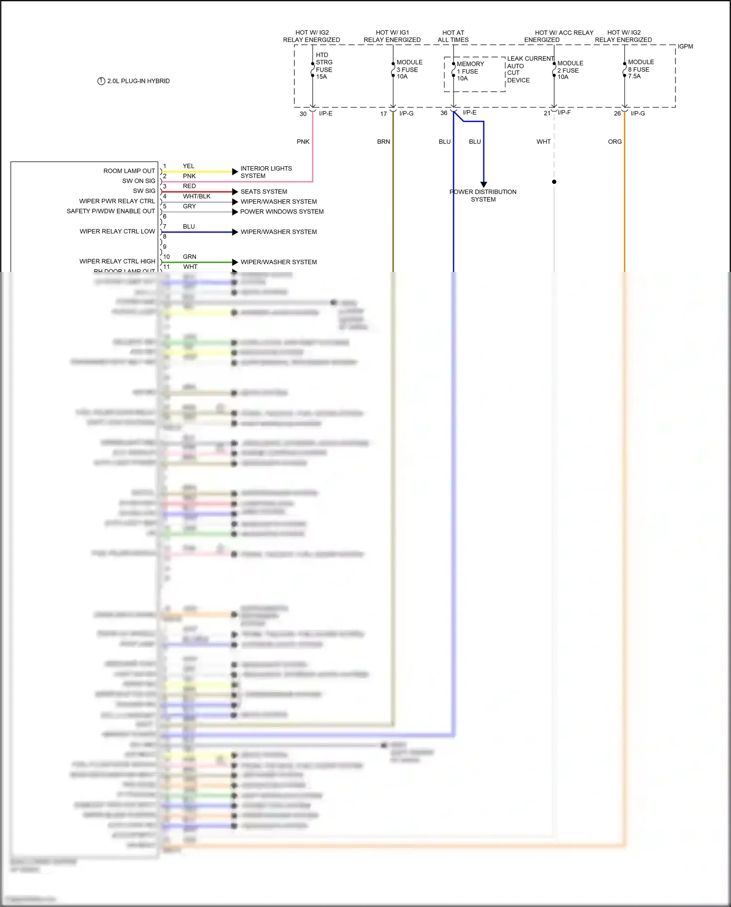 Wiring diagram i/p-e for Hyundai Sonata VII facelift (2017-2019) (32 of 121)