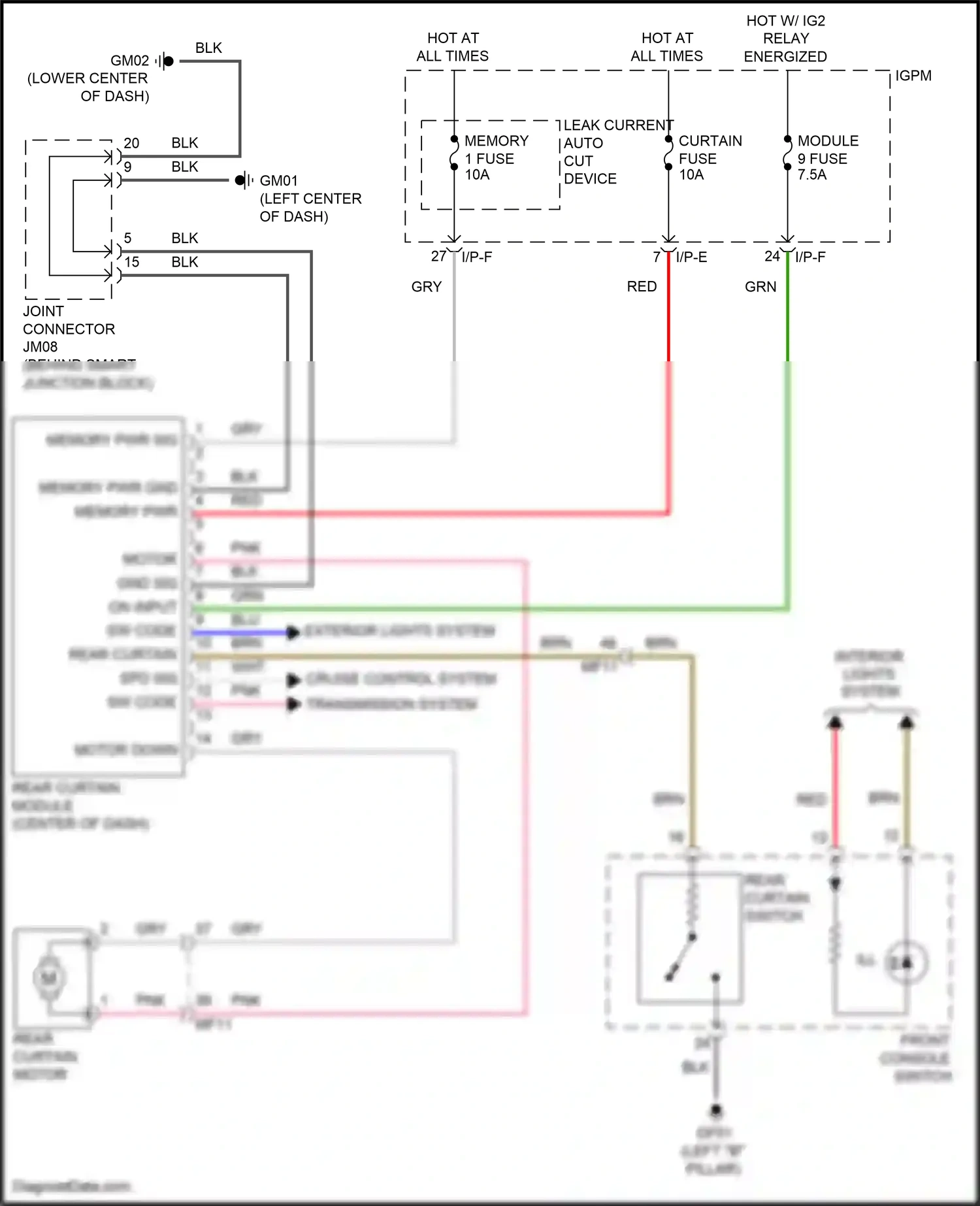 Wiring diagram i/p-e for Hyundai Sonata VII facelift (2017-2019) (20 of 121)