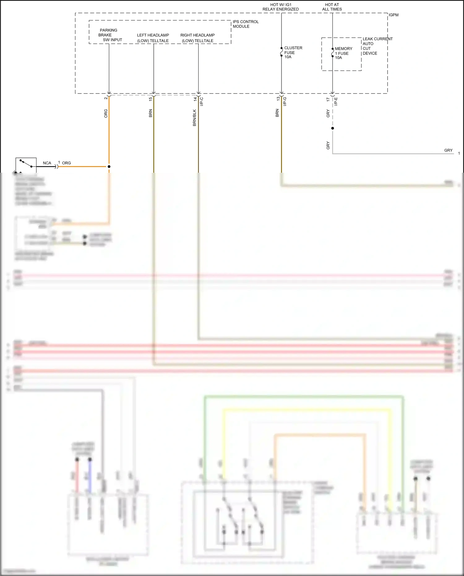 Wiring diagram i/p-e for Hyundai Sonata VII facelift (2017-2019) (28 of 121)