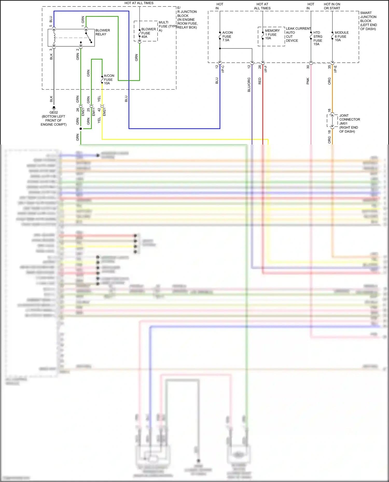 Wiring diagram i/p-e for Hyundai Sonata VII facelift (2017-2019) (115 of 121)