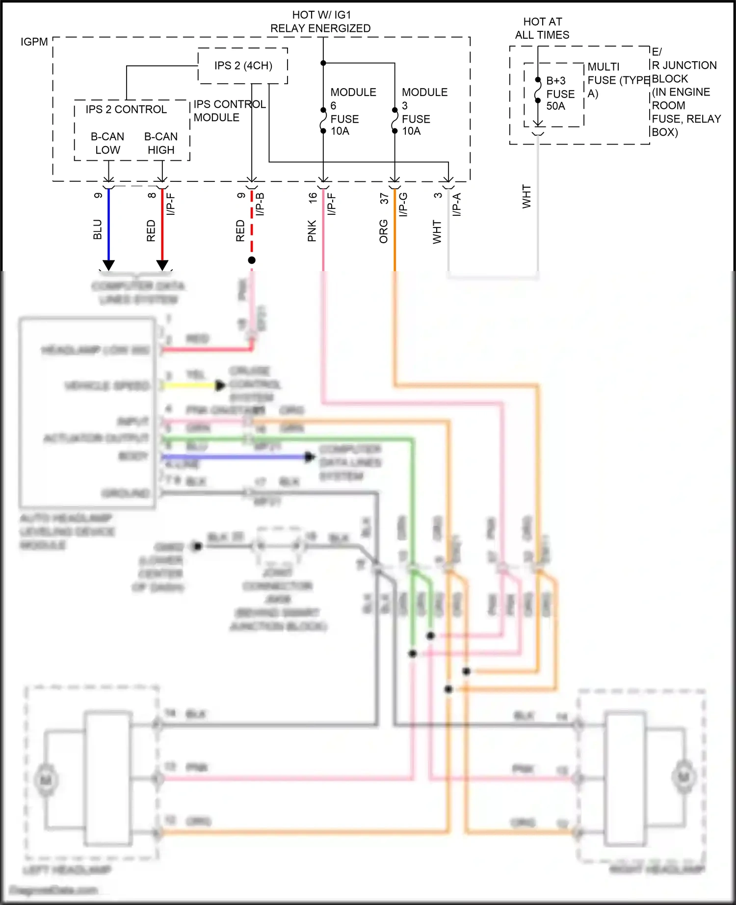 Wiring diagram ips 2 control for Hyundai Sonata VII facelift (2017-2019) (6 of 9)