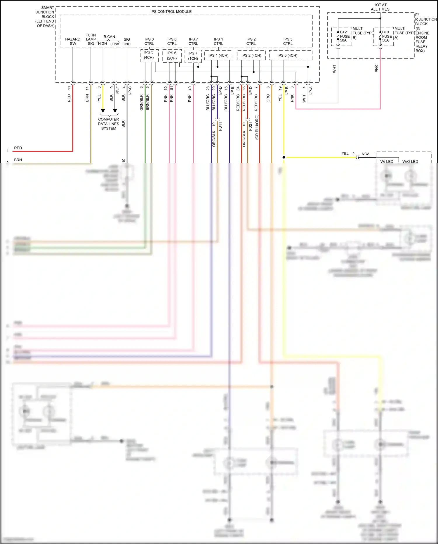 Wiring diagram ips 5 ctrl for Hyundai Sonata VII facelift (2017-2019) (1 of 8)
