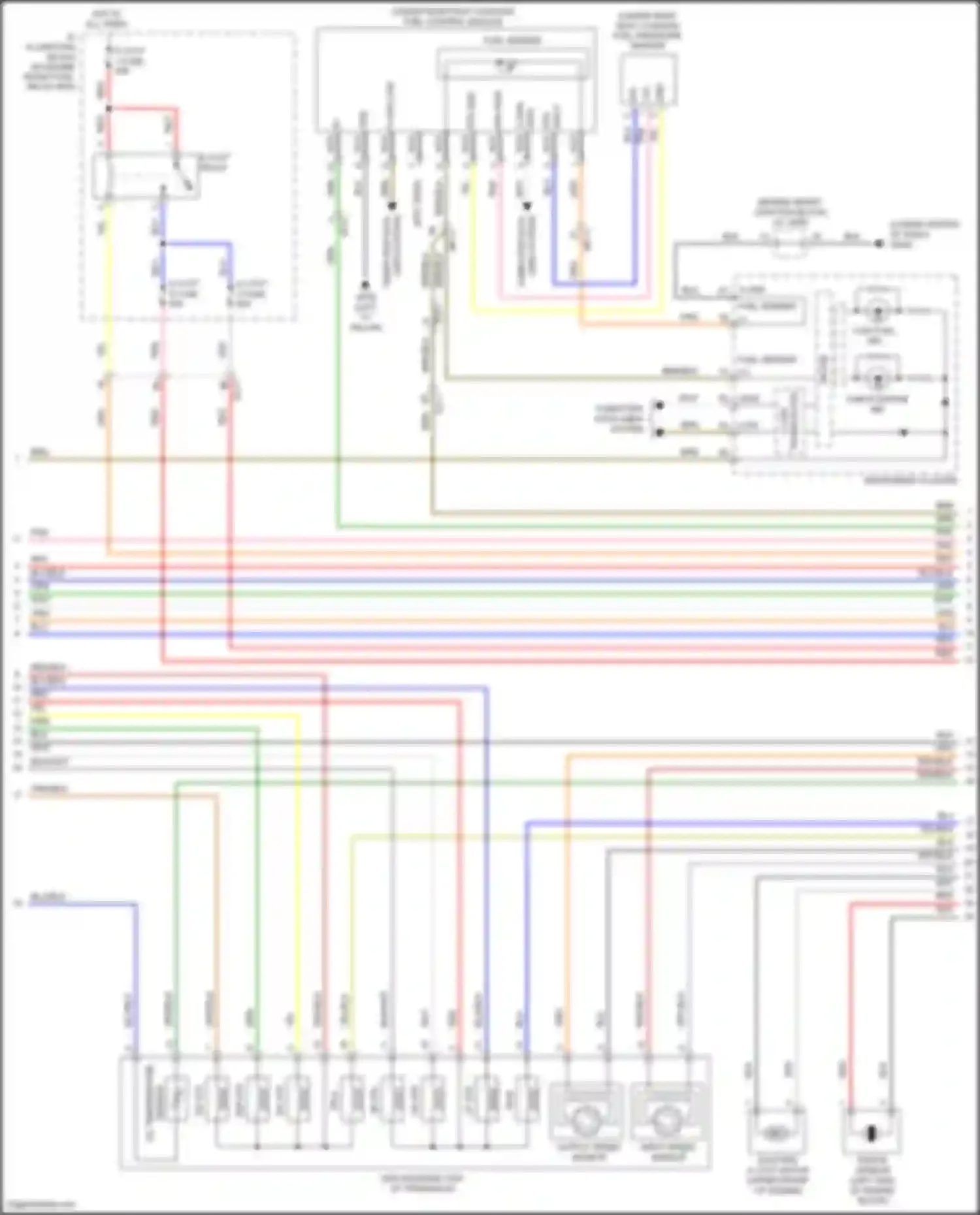 Wiring diagram knock sensor for Hyundai Sonata VII facelift (2017-2019) (5 of 5)