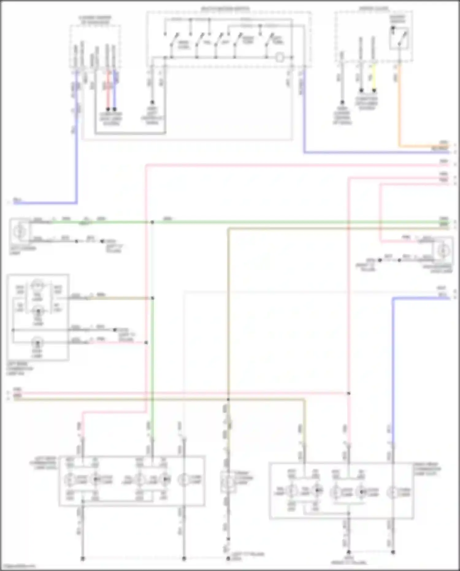 Wiring diagram light sw sig for Hyundai Sonata VII facelift (2017-2019) (2 of 12)