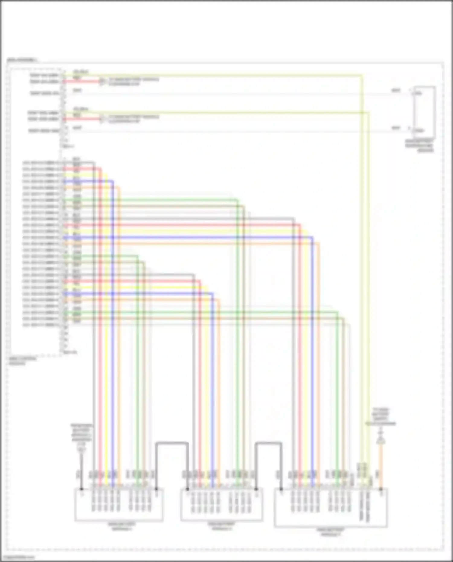 Wiring diagram main battery module 5 for Hyundai Sonata VII facelift (2017-2019) (1 of 1)