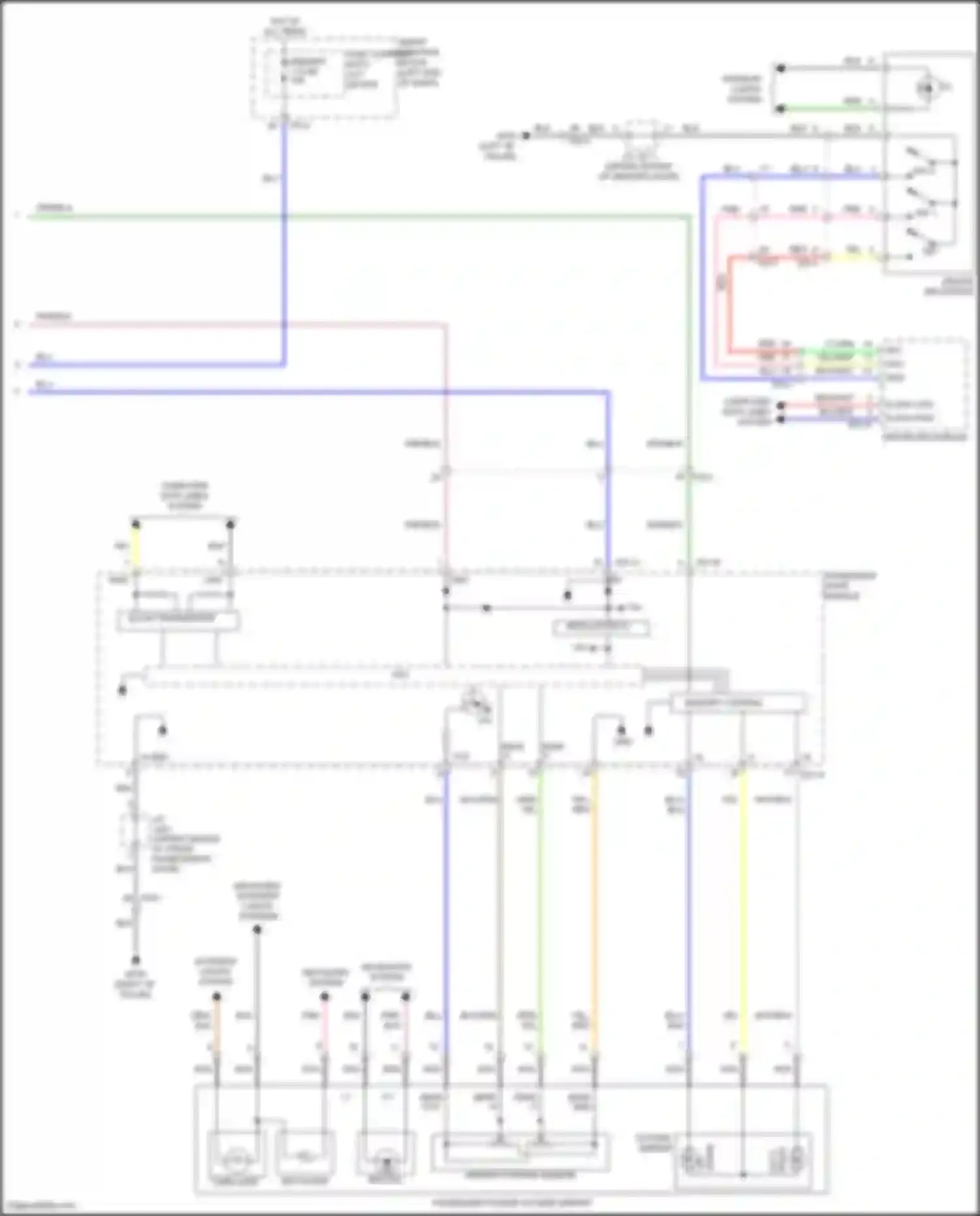 Wiring diagram memory control ic for Hyundai Sonata VII facelift (2017-2019) (2 of 2)