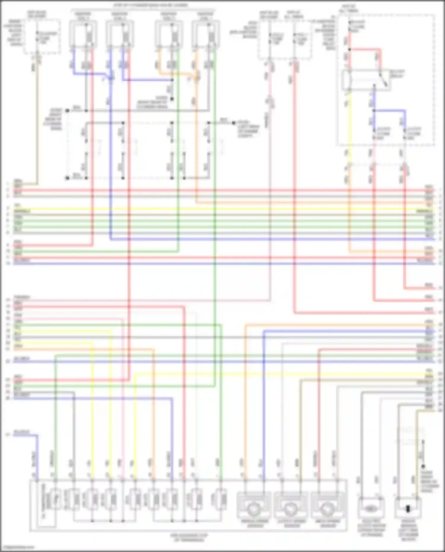 Wiring diagram middle speed sensor for Hyundai Sonata VII facelift (2017-2019) (1 of 1)