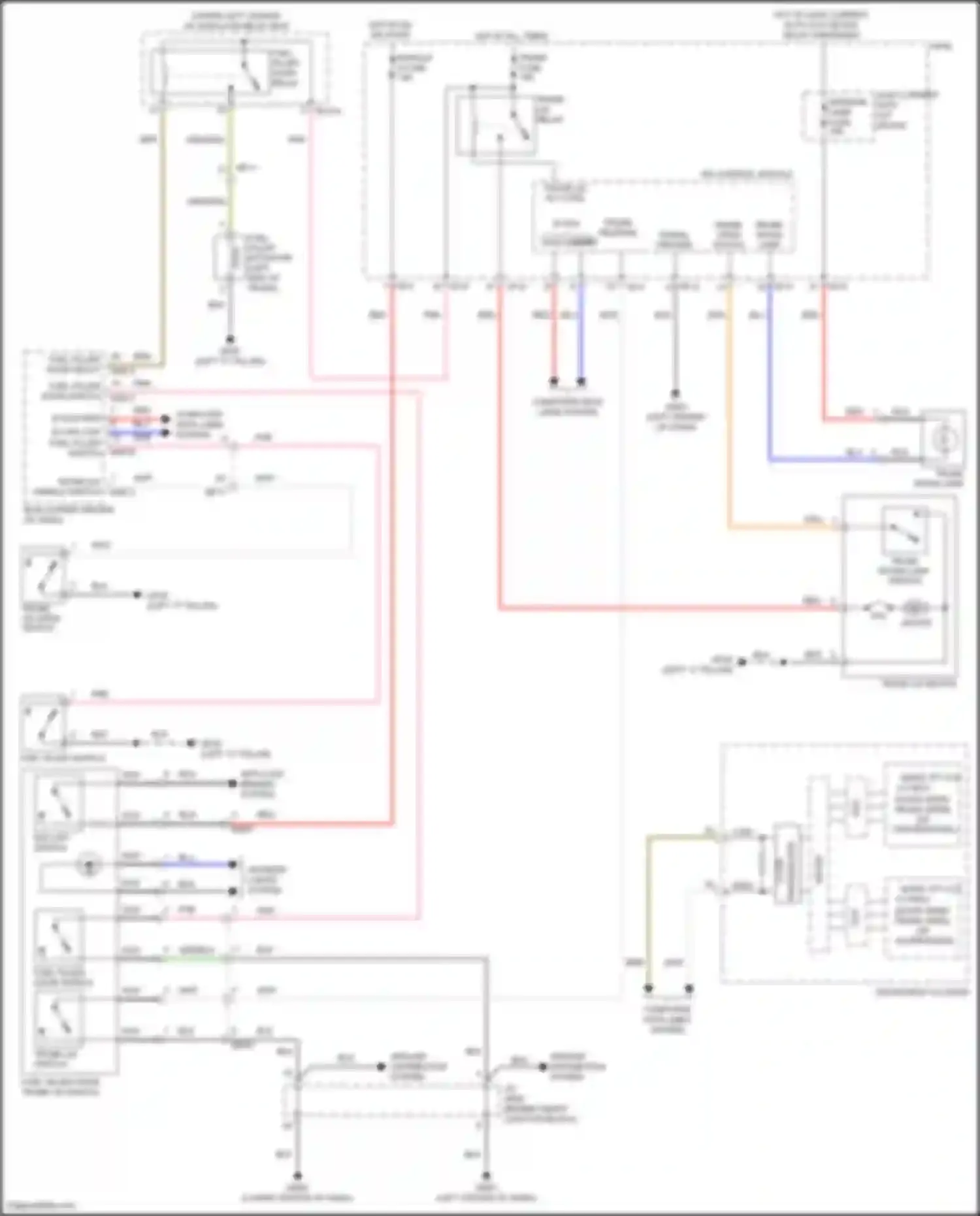Wiring diagram module 5 fuse for Hyundai Sonata VII facelift (2017-2019) (24 of 25)