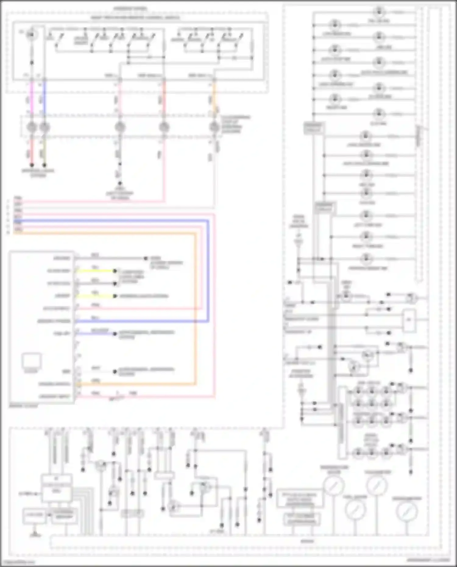Wiring diagram mono tft lcd led ill for Hyundai Sonata VII facelift (2017-2019) (1 of 1)