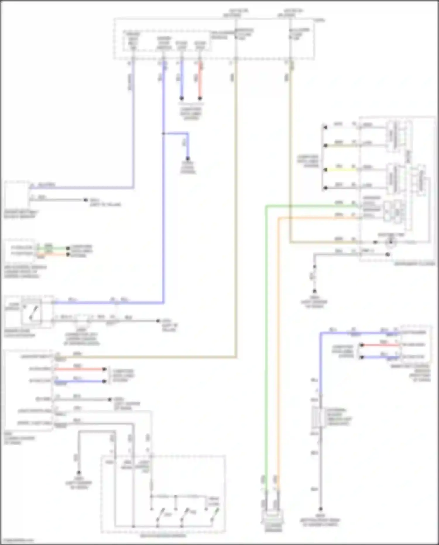 Wiring diagram multi- function switch for Hyundai Sonata VII facelift (2017-2019) (20 of 21)