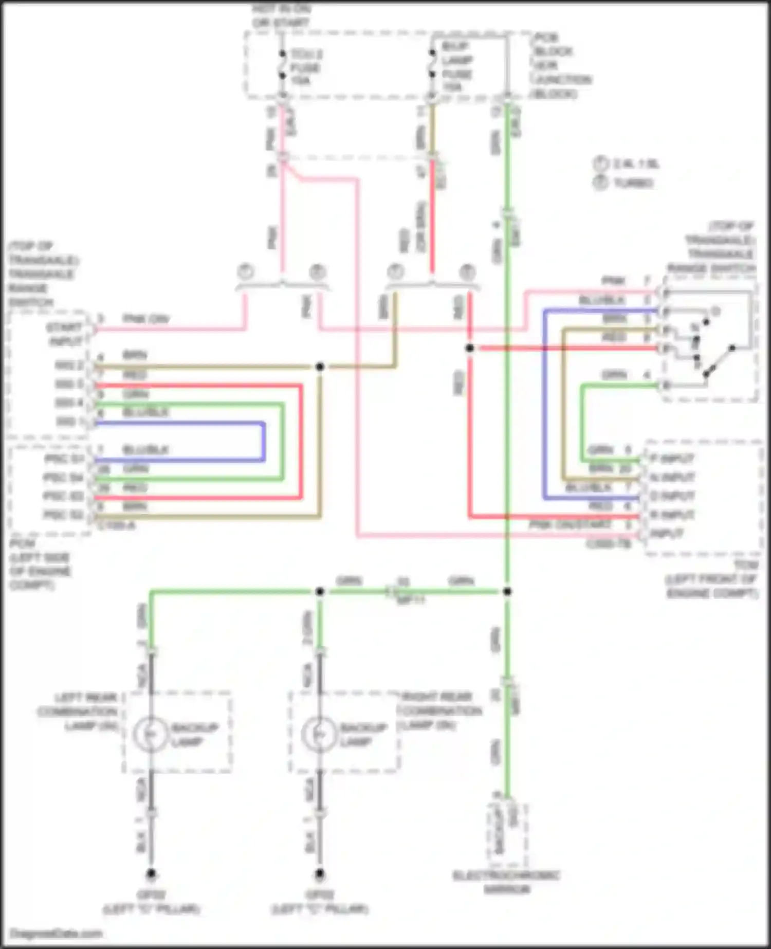 Wiring diagram n input for Hyundai Sonata VII facelift (2017-2019) (1 of 2)