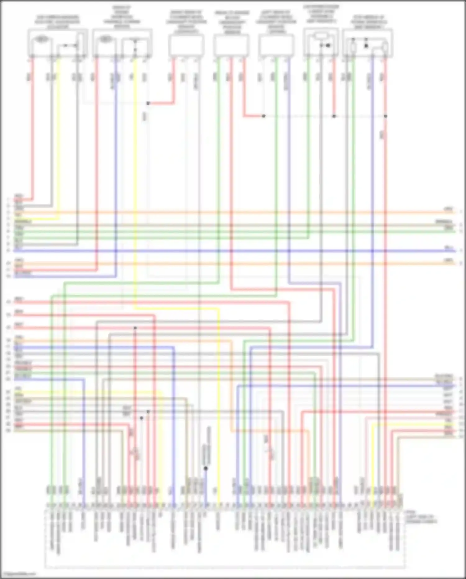 Wiring diagram oxygen sens up v-rc for Hyundai Sonata VII facelift (2017-2019) (1 of 2)