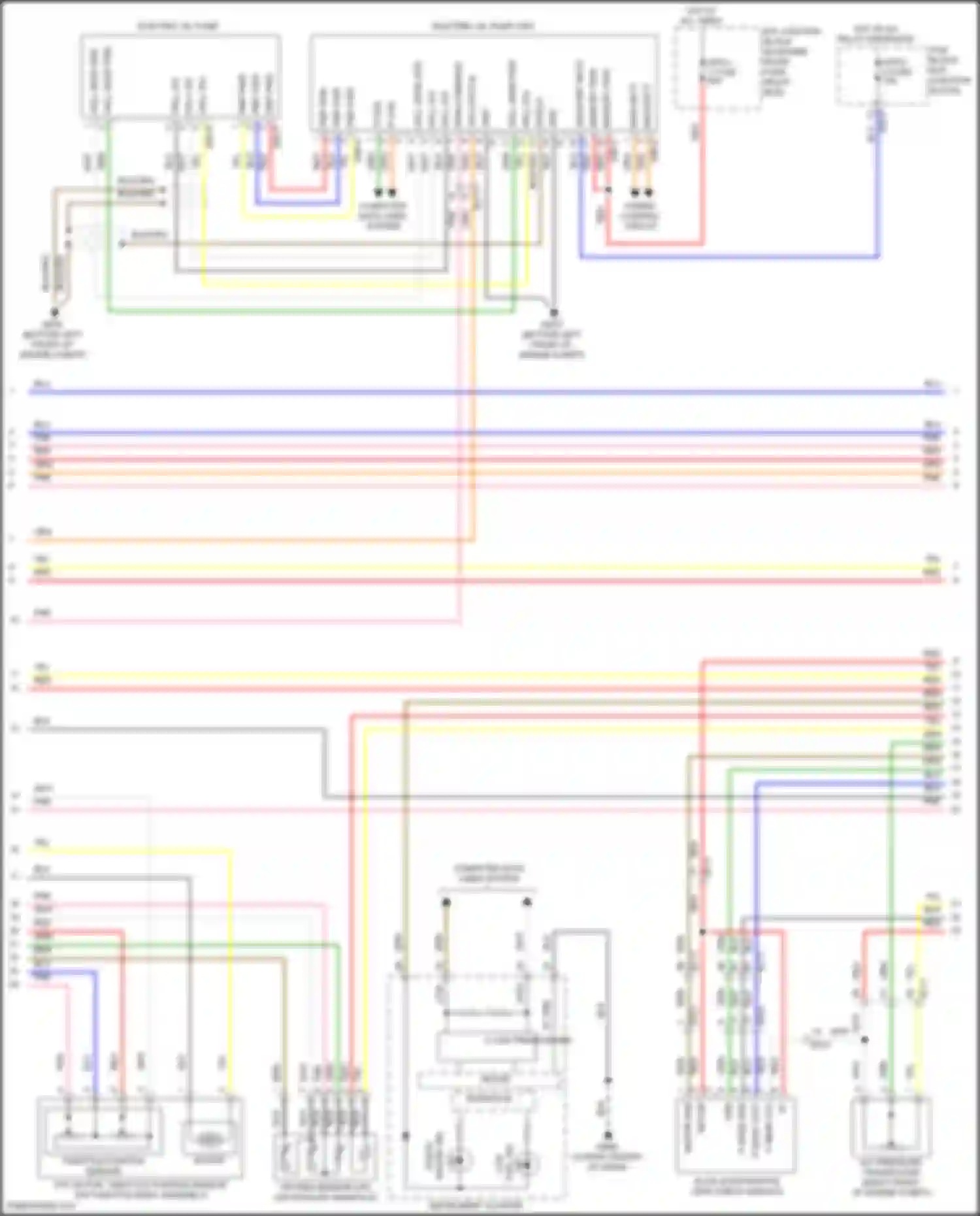 Wiring diagram p sens vcc for Hyundai Sonata VII facelift (2017-2019) (1 of 1)