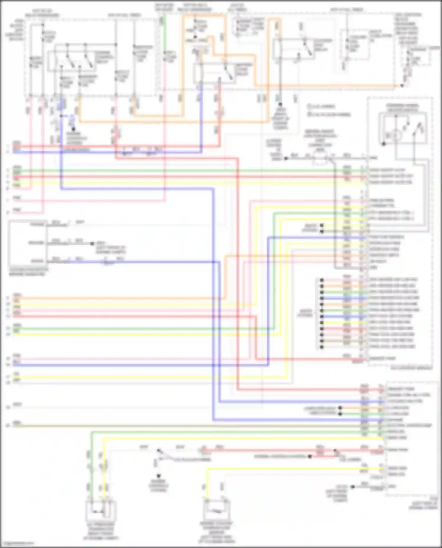 Wiring diagram pass on/off actr off for Hyundai Sonata VII facelift (2017-2019) (1 of 2)