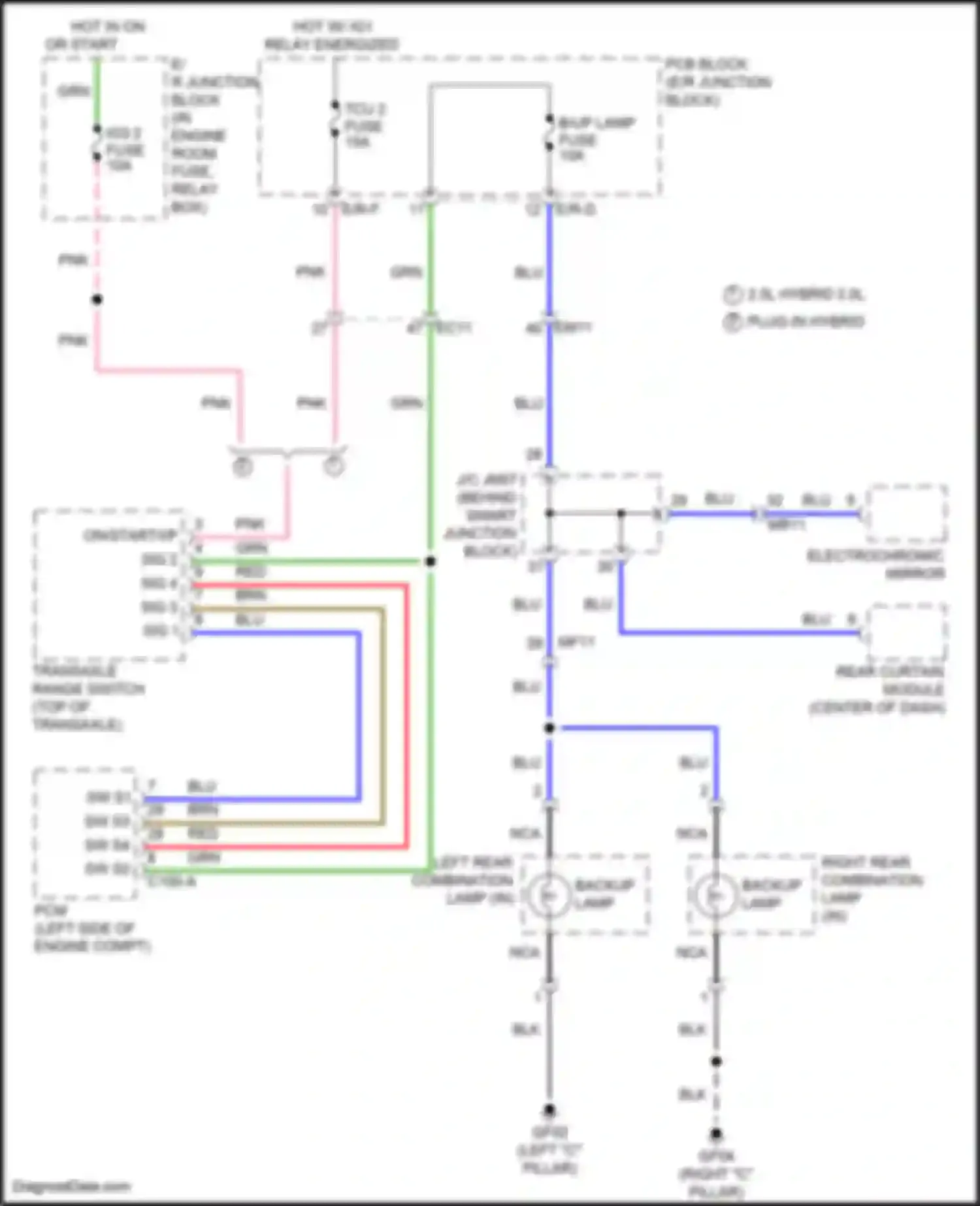 Wiring diagram pcb block for Hyundai Sonata VII facelift (2017-2019) (22 of 67)