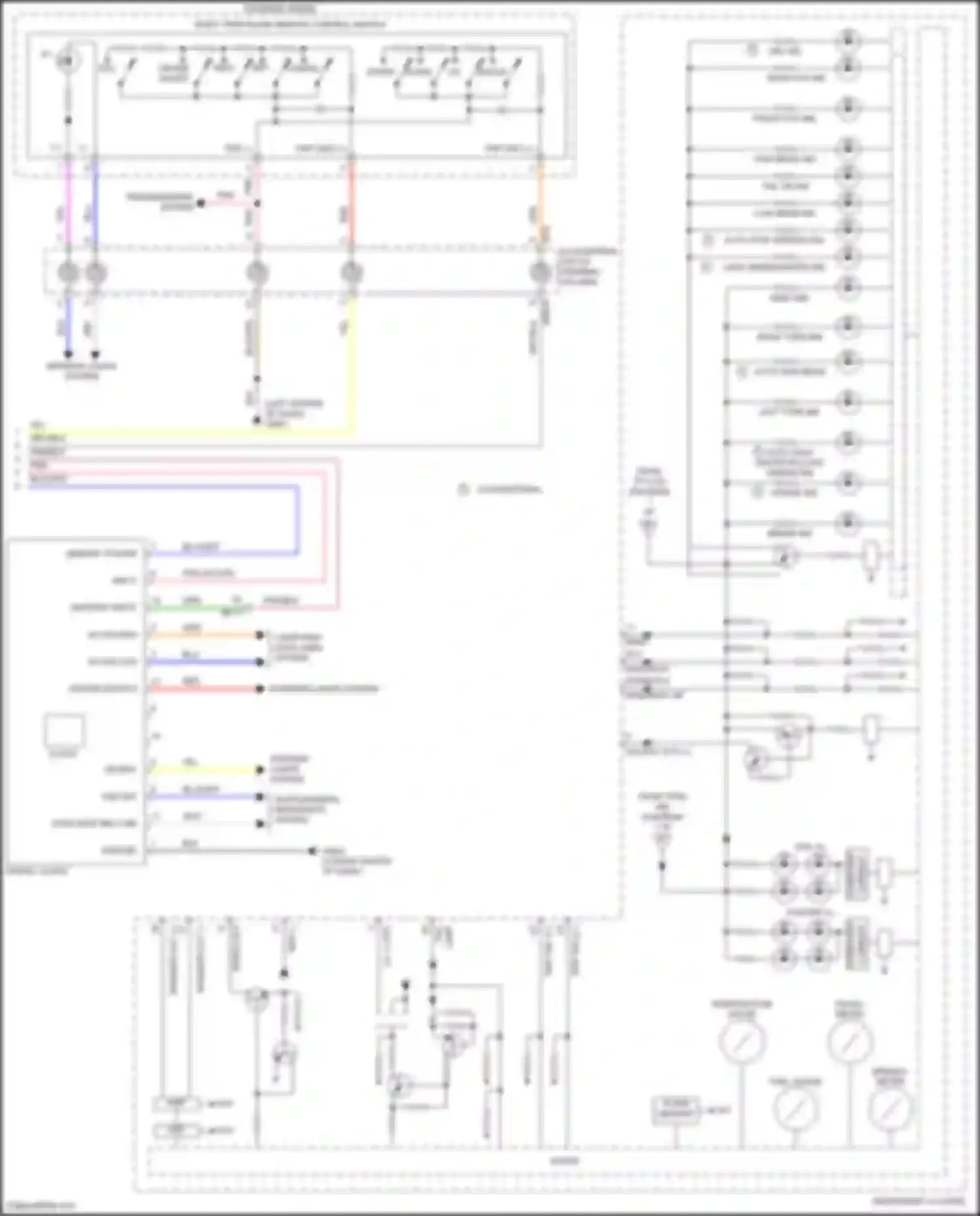 Wiring diagram pointer ill for Hyundai Sonata VII facelift (2017-2019) (1 of 2)