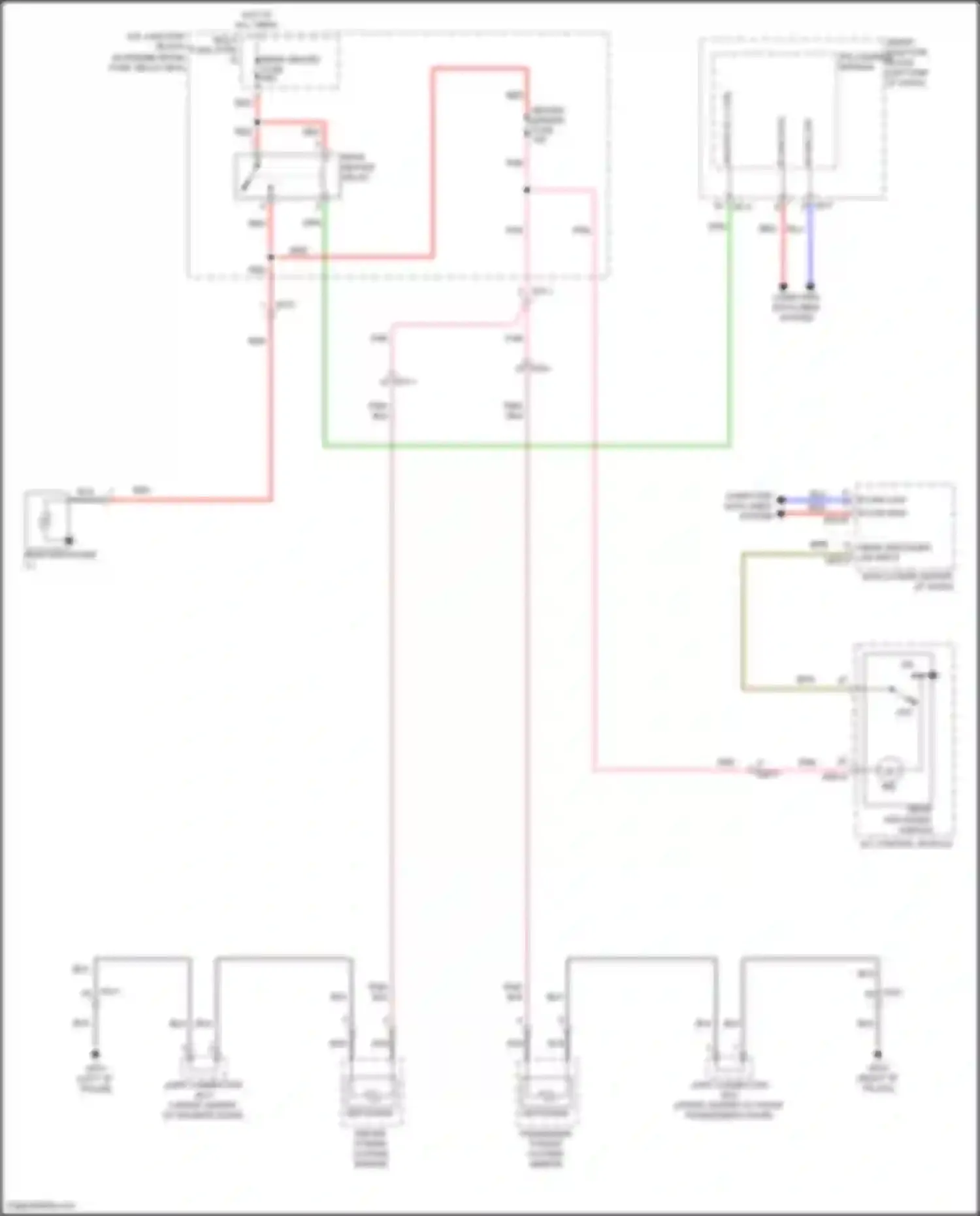 Wiring diagram rear defogger sw input for Hyundai Sonata VII facelift (2017-2019) (4 of 4)