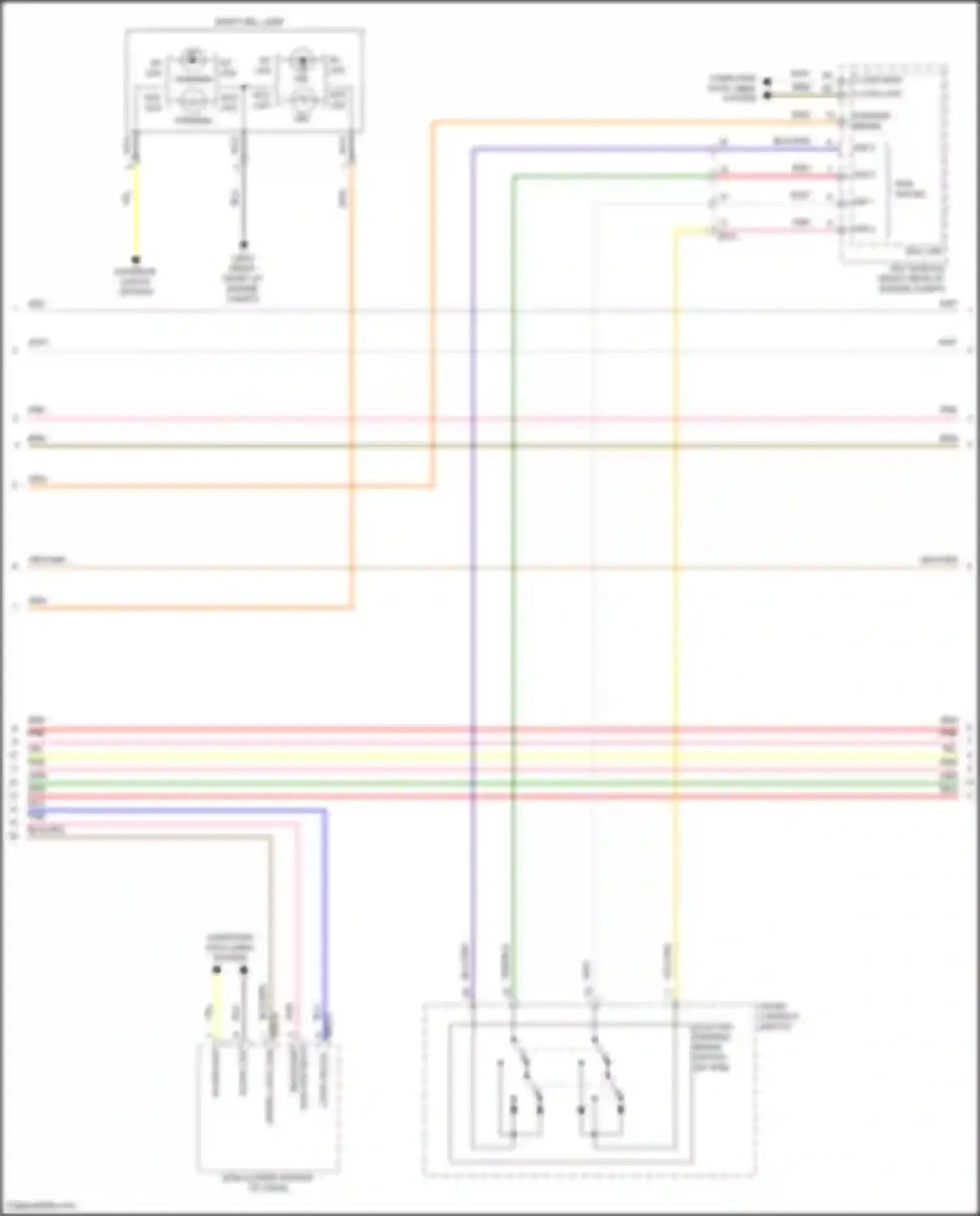 Wiring diagram right drl lamp for Hyundai Sonata VII facelift (2017-2019) (7 of 15)