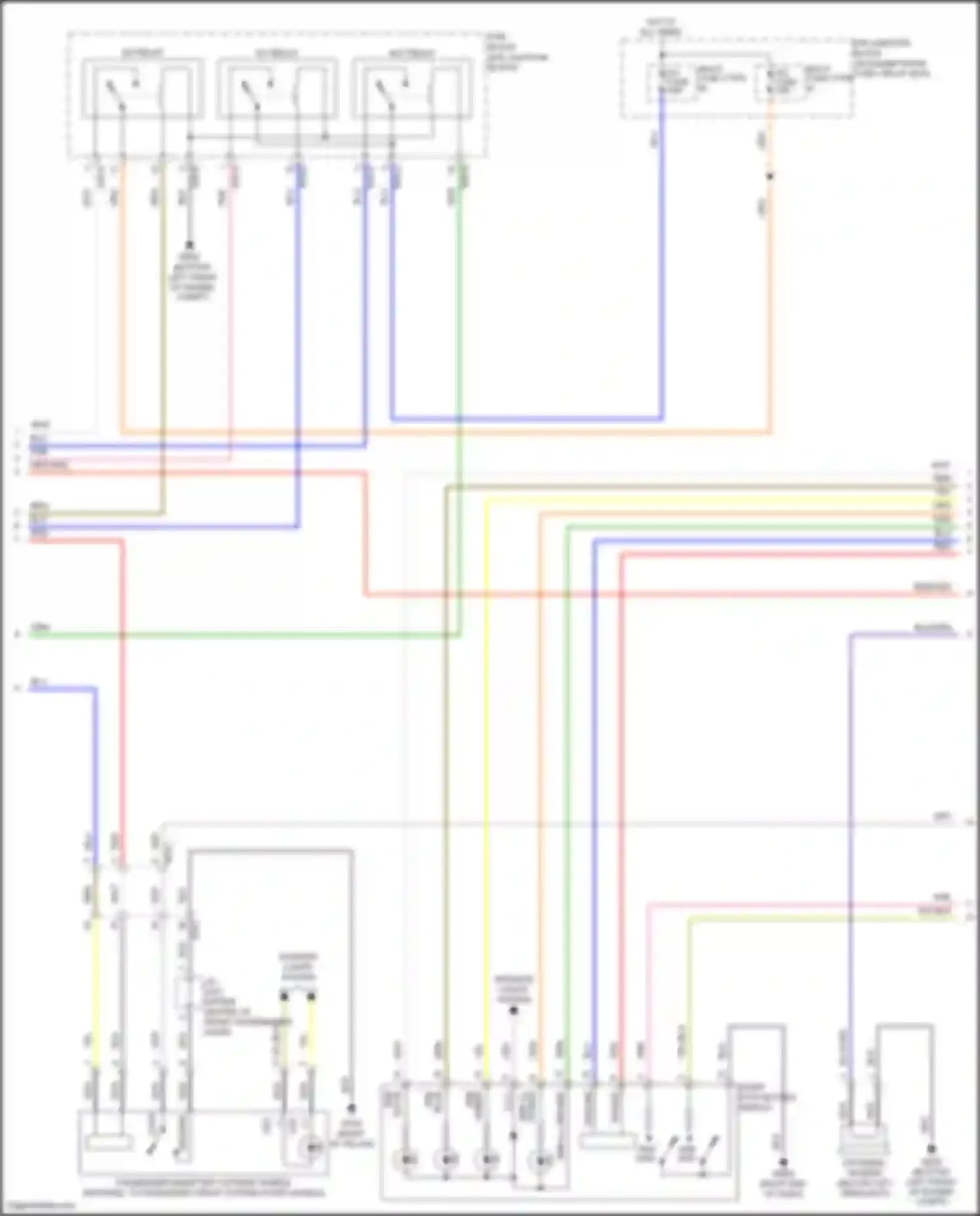 Wiring diagram right end of dash) for Hyundai Sonata VII facelift (2017-2019) (13 of 58)