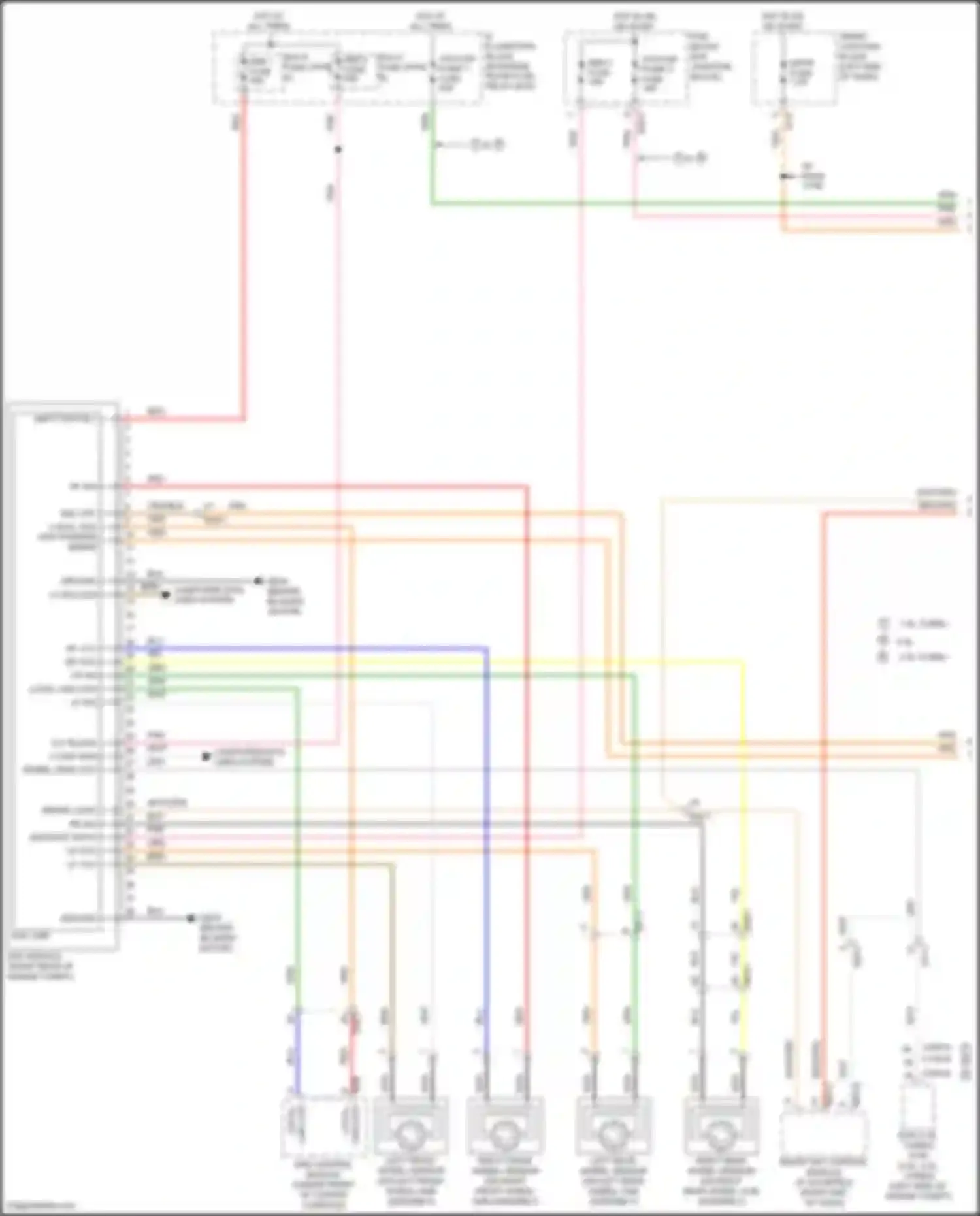 Wiring diagram right front wheel sensor for Hyundai Sonata VII facelift (2017-2019) (1 of 5)