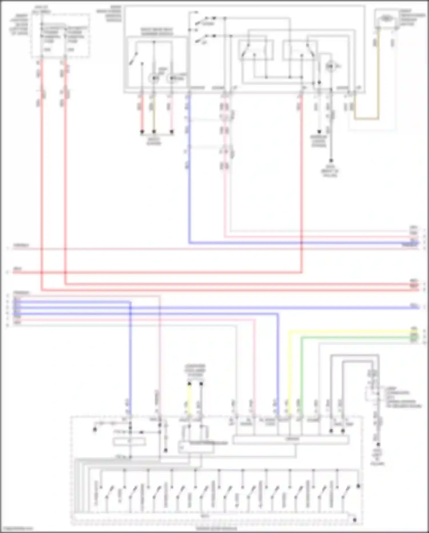 Wiring diagram right rear power window module for Hyundai Sonata VII facelift (2017-2019) (8 of 13)
