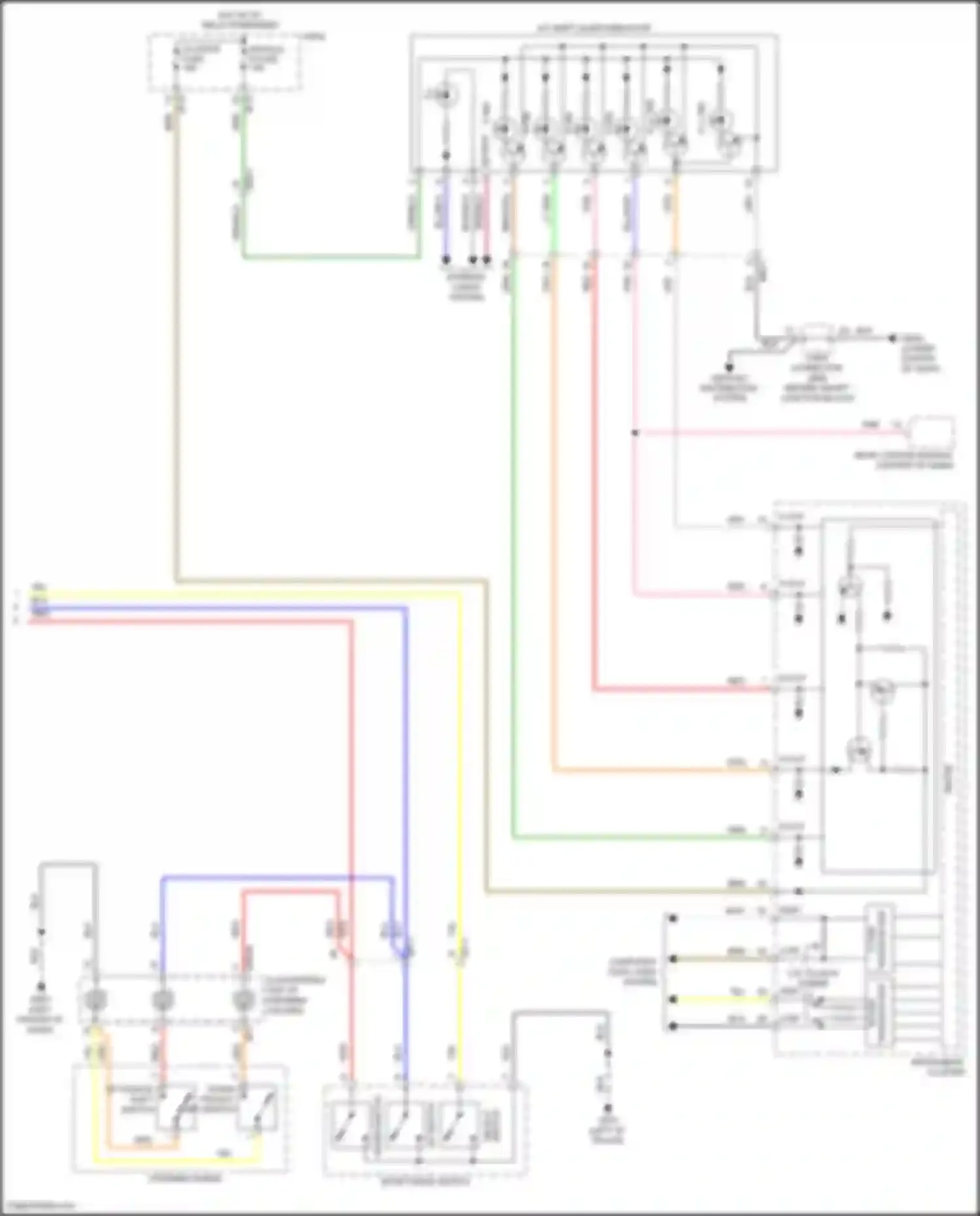Wiring diagram select switch for Hyundai Sonata VII facelift (2017-2019) (1 of 6)