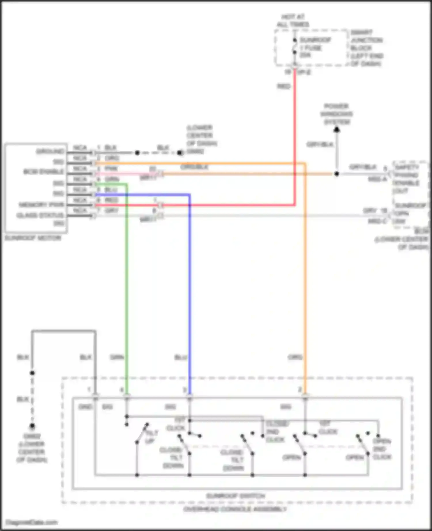 Wiring diagram sig c for Hyundai Sonata VII facelift (2017-2019) (1 of 1)