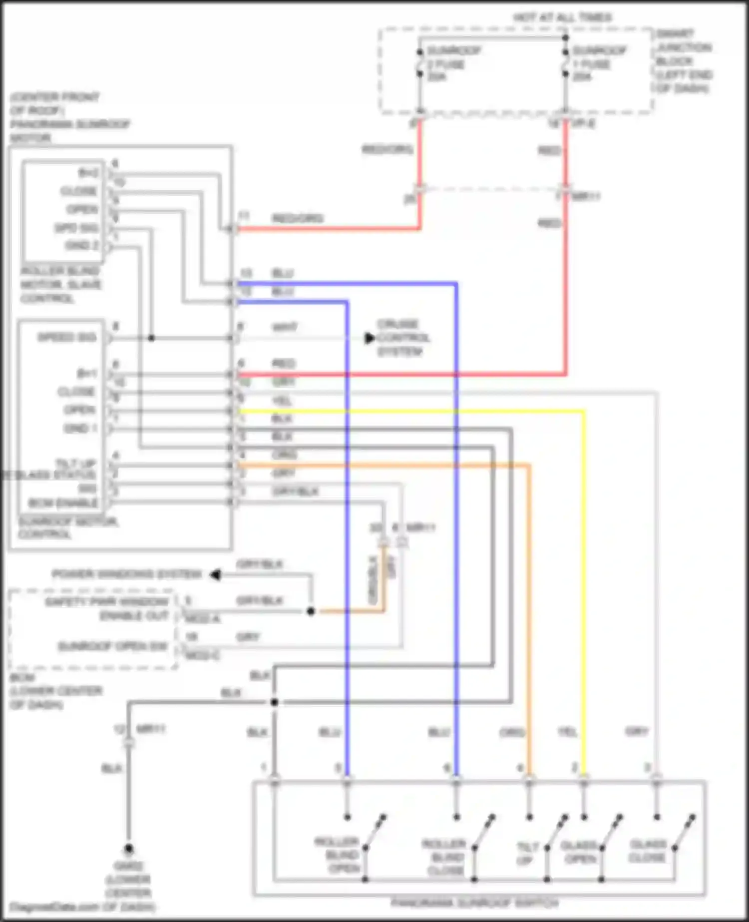 Wiring diagram smart junction block for Hyundai Sonata VII facelift (2017-2019) (50 of 112)