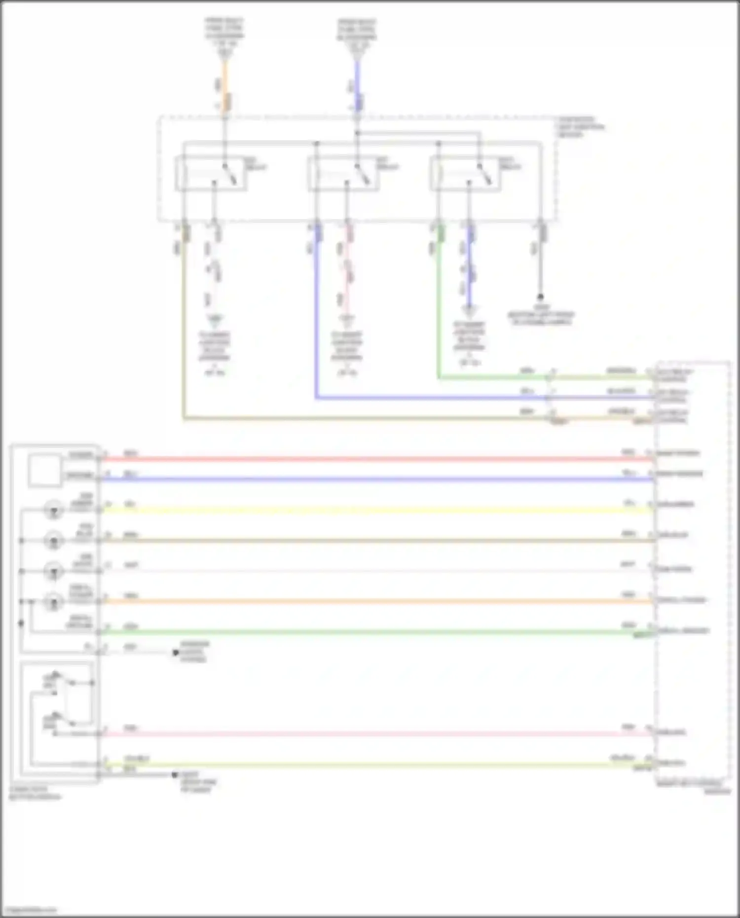Wiring diagram smart key control for Hyundai Sonata VII facelift (2017-2019) (1 of 1)