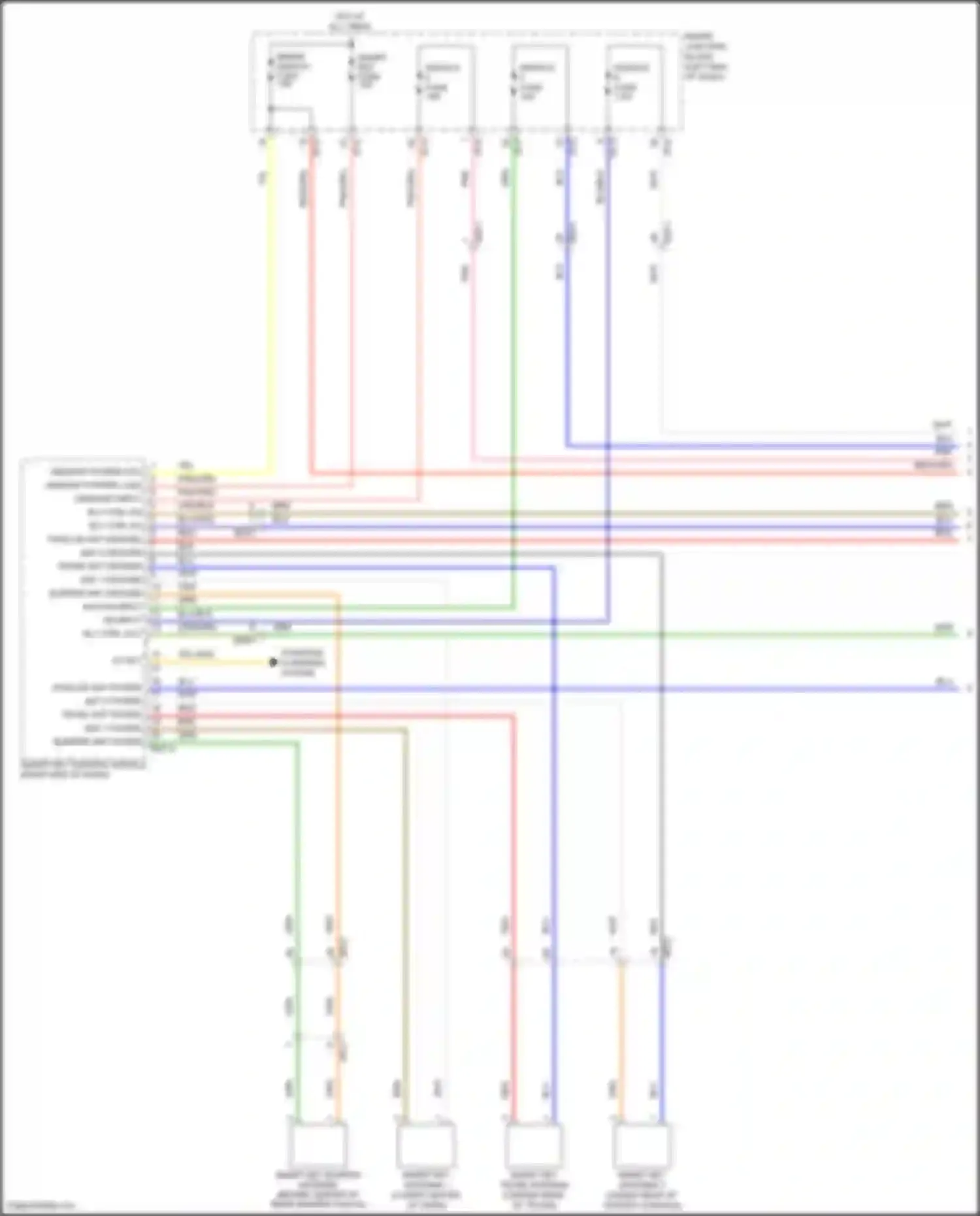 Wiring diagram smart key fuse for Hyundai Sonata VII facelift (2017-2019) (1 of 4)