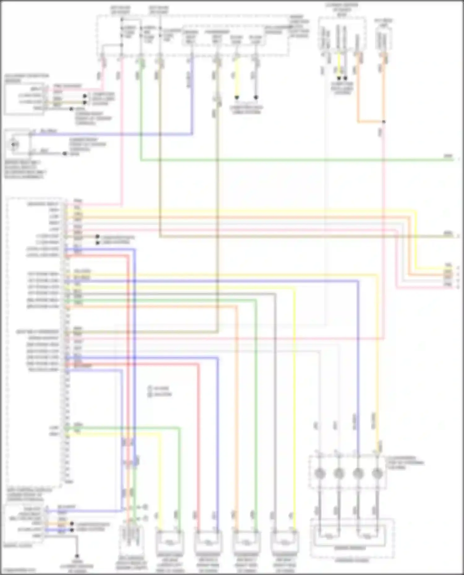 Wiring diagram srs control module for Hyundai Sonata VII facelift (2017-2019) (7 of 17)