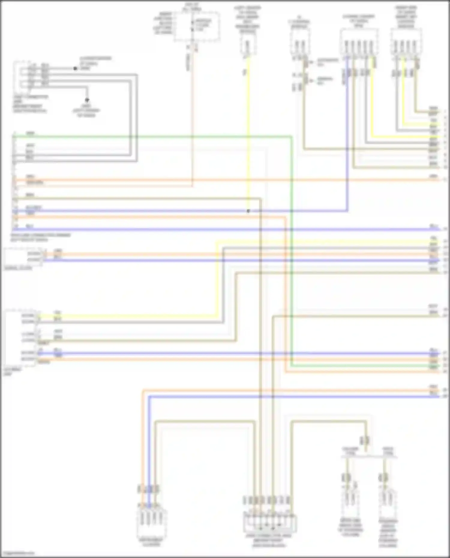 Wiring diagram steering angle sensor for Hyundai Sonata VII facelift (2017-2019) (5 of 6)