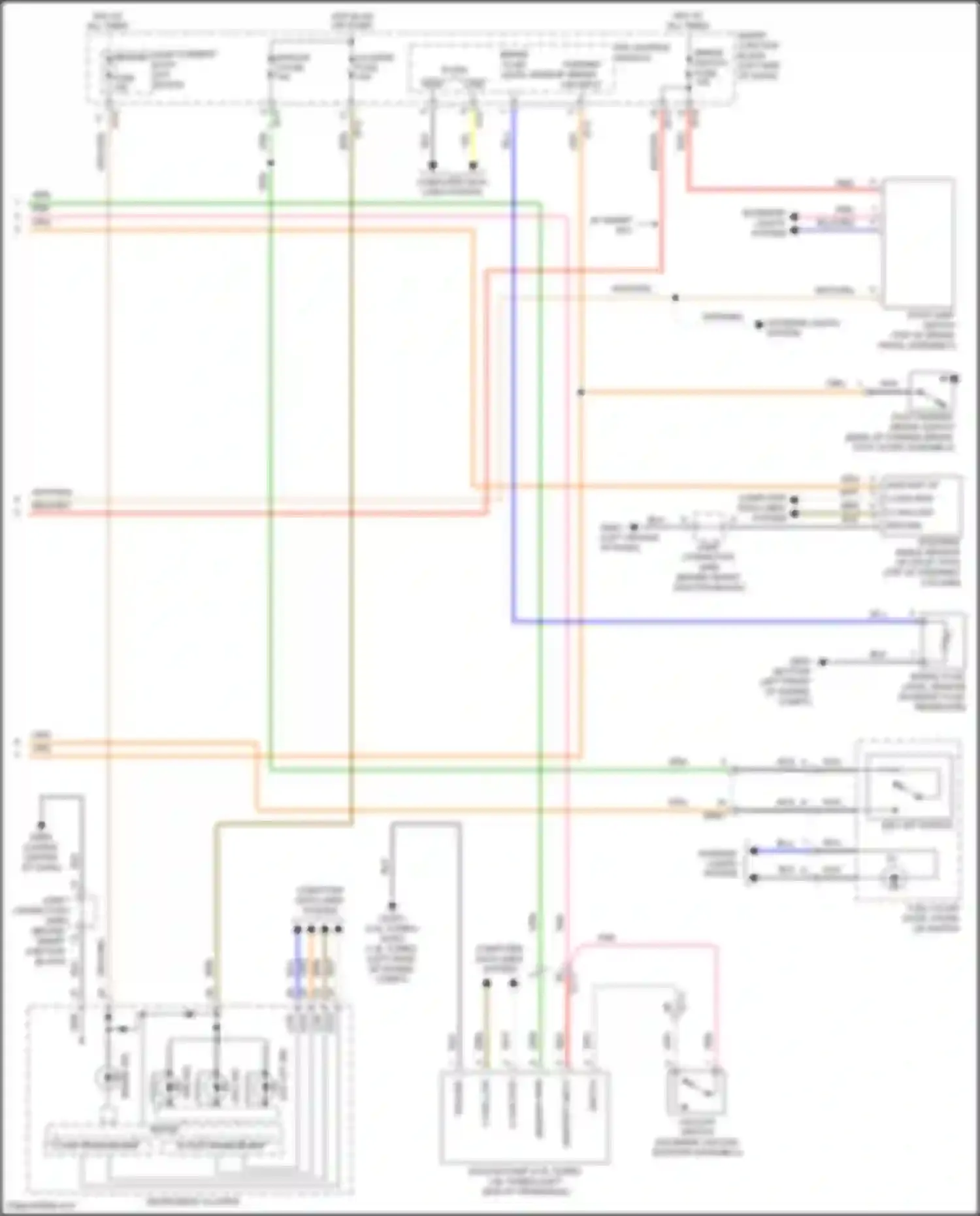 Wiring diagram steering angle sensor for Hyundai Sonata VII facelift (2017-2019) (4 of 6)