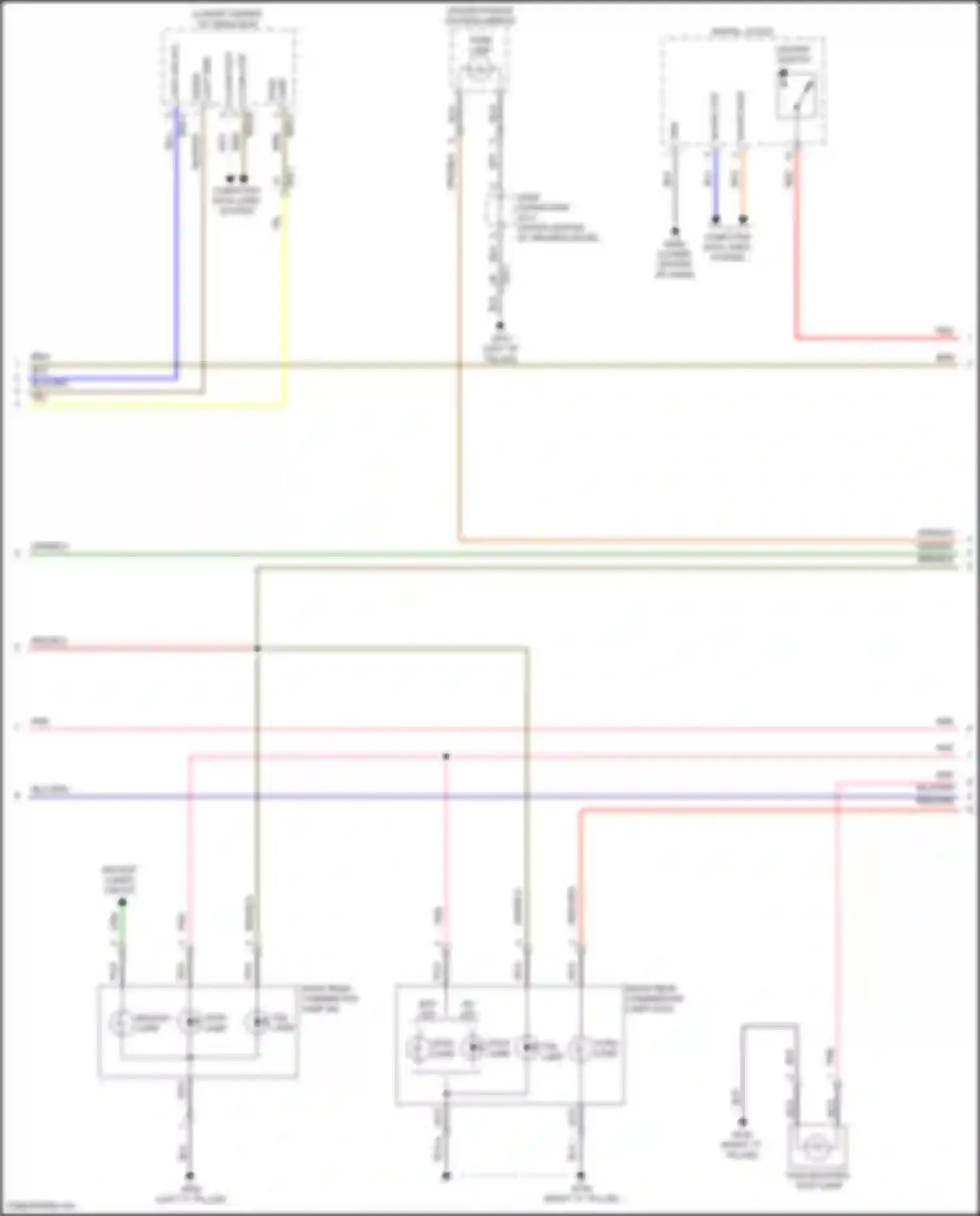Wiring diagram tail lamp for Hyundai Sonata VII facelift (2017-2019) (2 of 8)