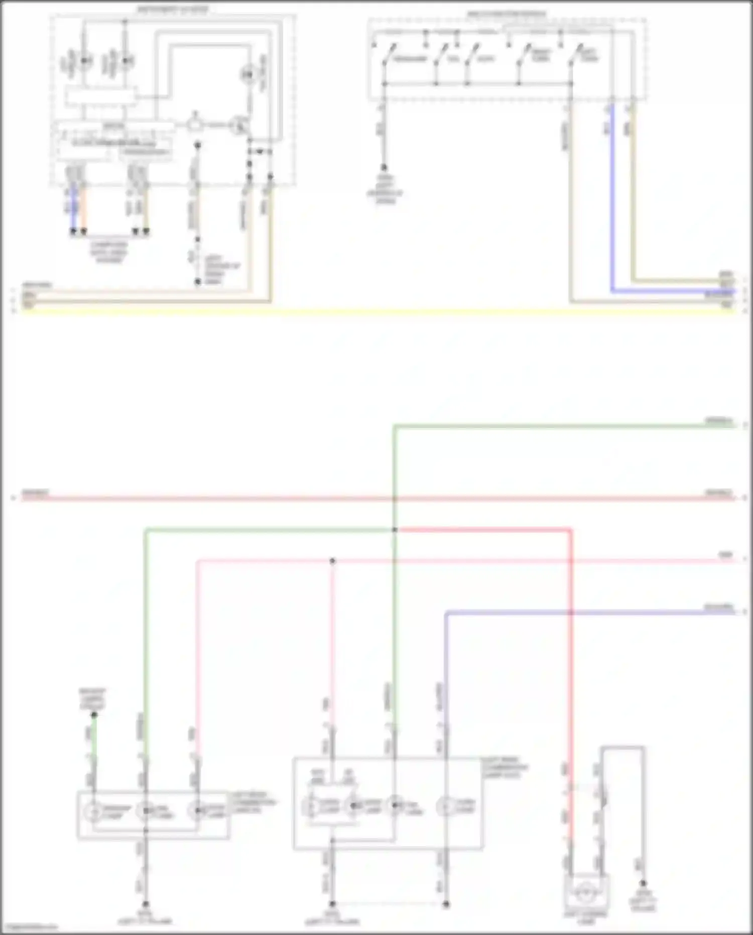 Wiring diagram tail lamp for Hyundai Sonata VII facelift (2017-2019) (1 of 8)