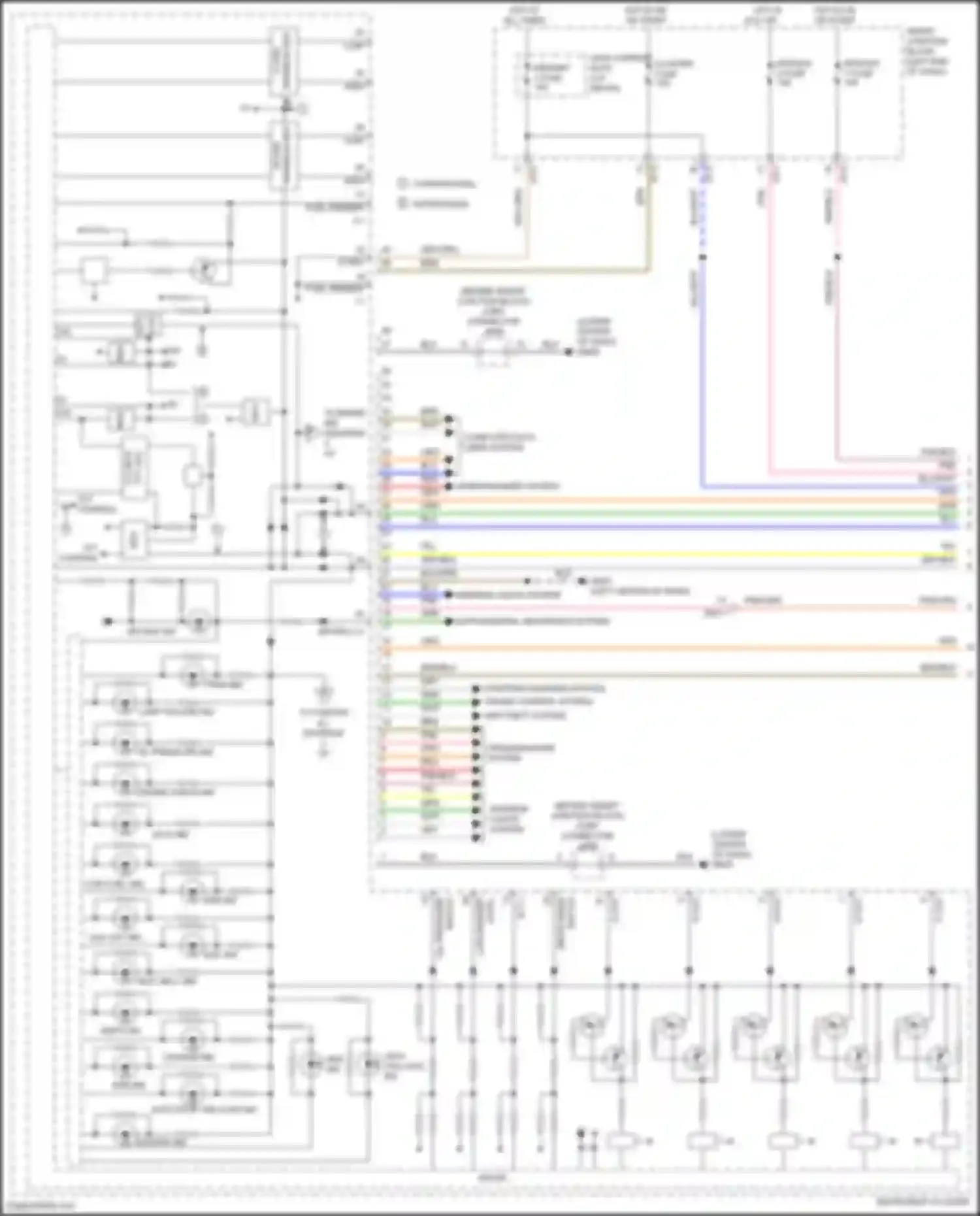 Wiring diagram tft led for Hyundai Sonata VII facelift (2017-2019) (2 of 2)