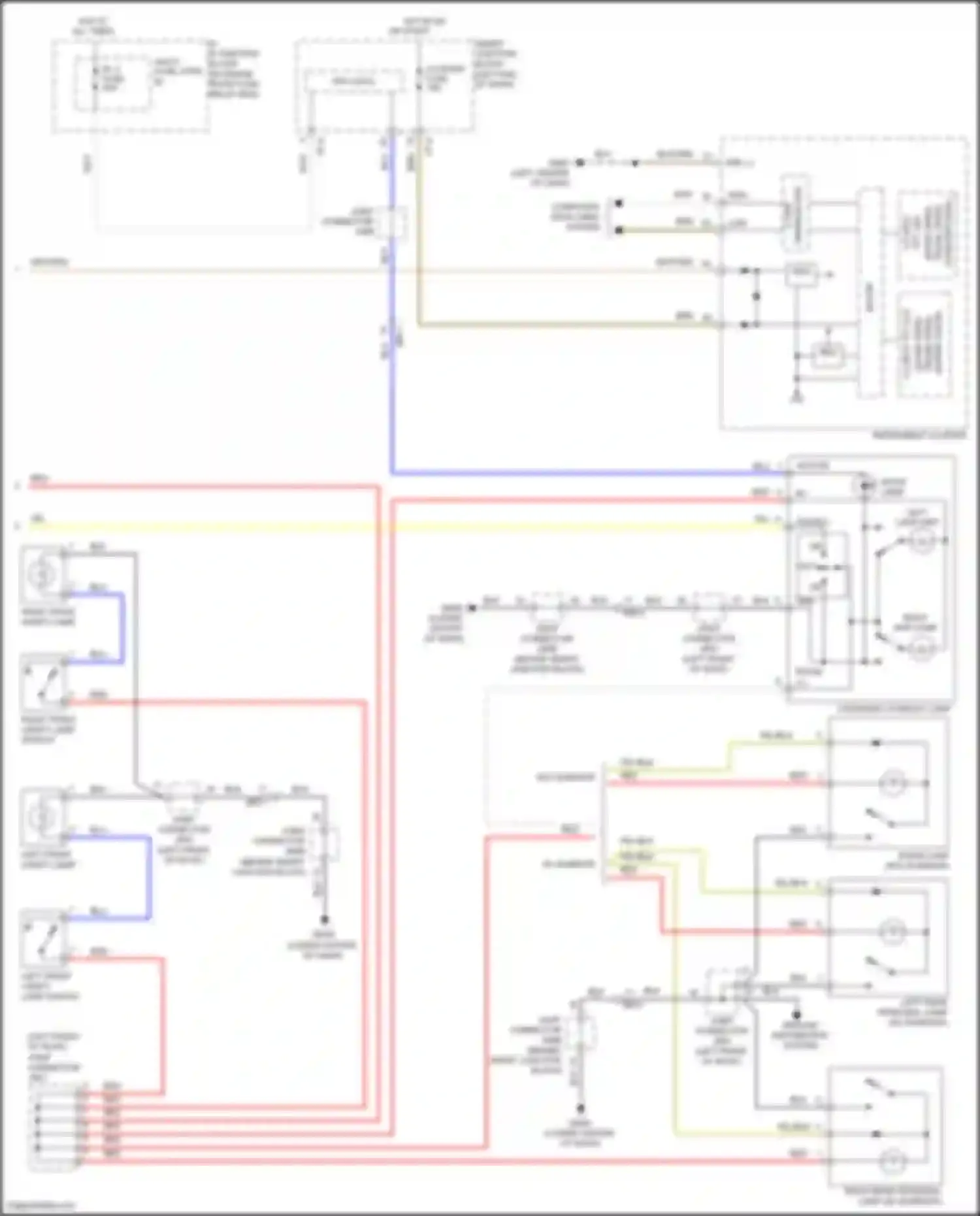 Wiring diagram trunk open for Hyundai Sonata VII facelift (2017-2019) (1 of 2)