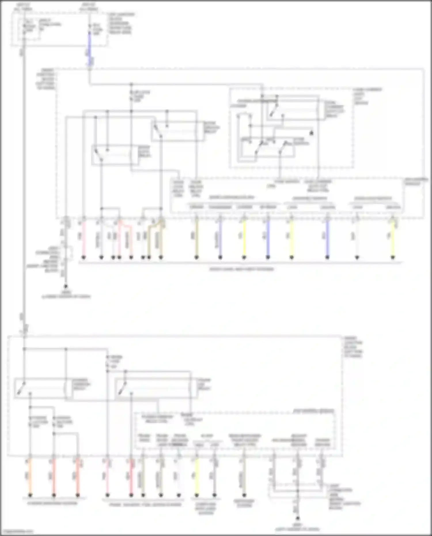 Wiring diagram trunk release switch high for Hyundai Sonata VII facelift (2017-2019) (1 of 1)
