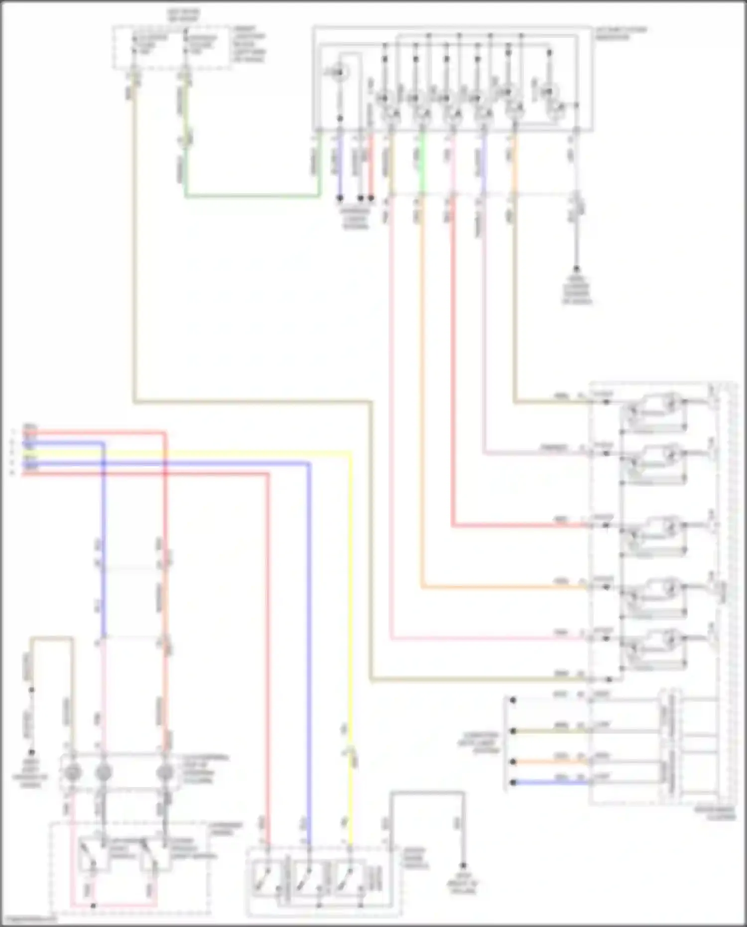Wiring diagram up paddle shift switch for Hyundai Sonata VII facelift (2017-2019) (4 of 6)