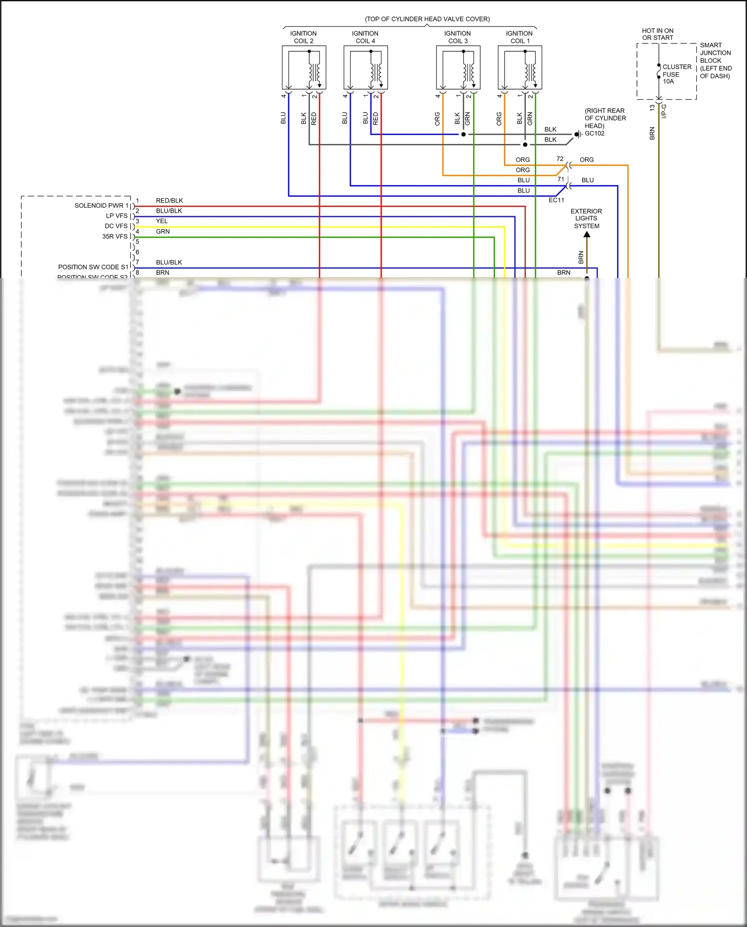 Wiring diagram up shift for Hyundai Sonata VII facelift (2017-2019) (8 of 8)