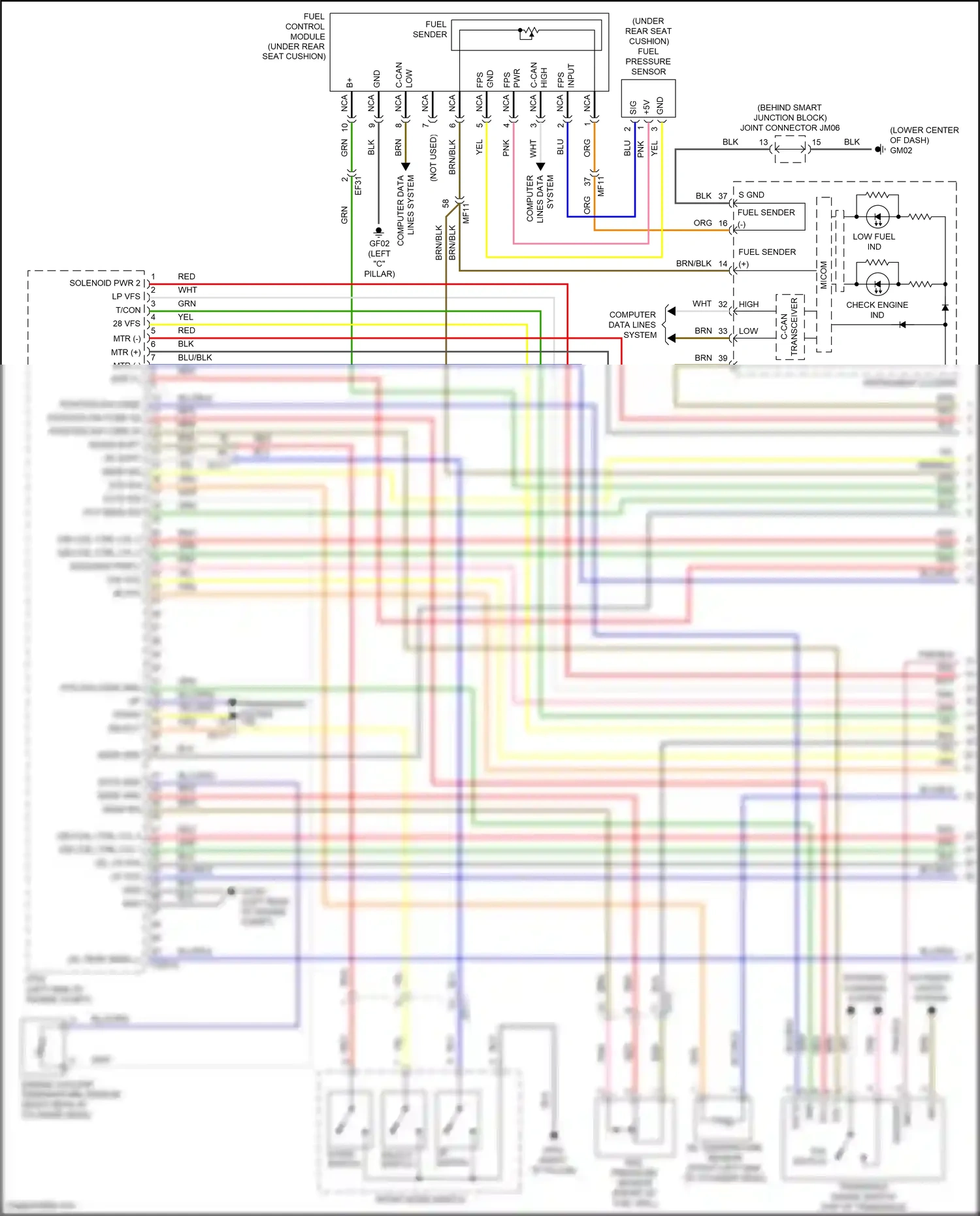 Wiring diagram up switch for Hyundai Sonata VII facelift (2017-2019) (7 of 8)